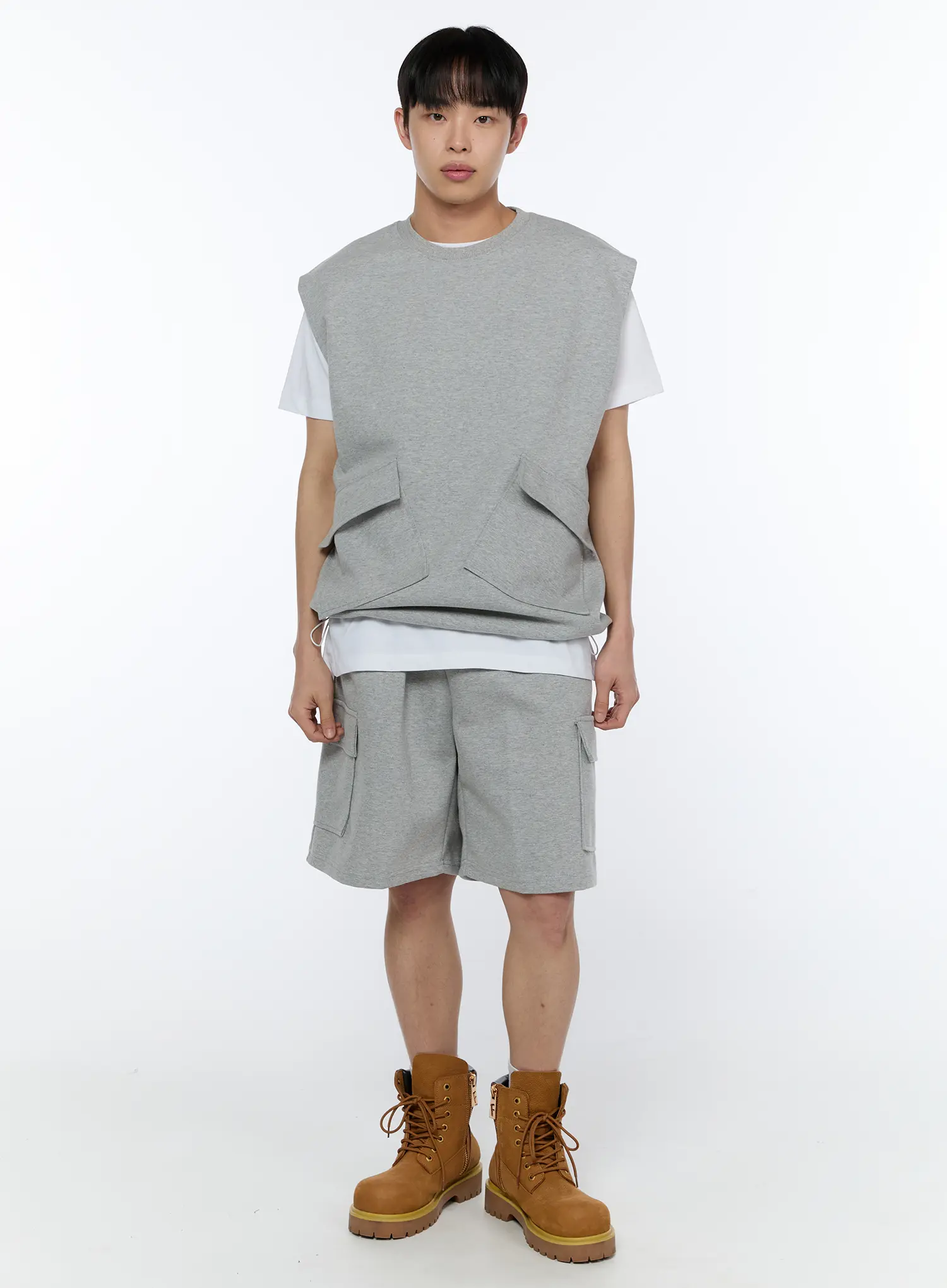 Men's Cargo Sweat Shorts IA517 - Image 7