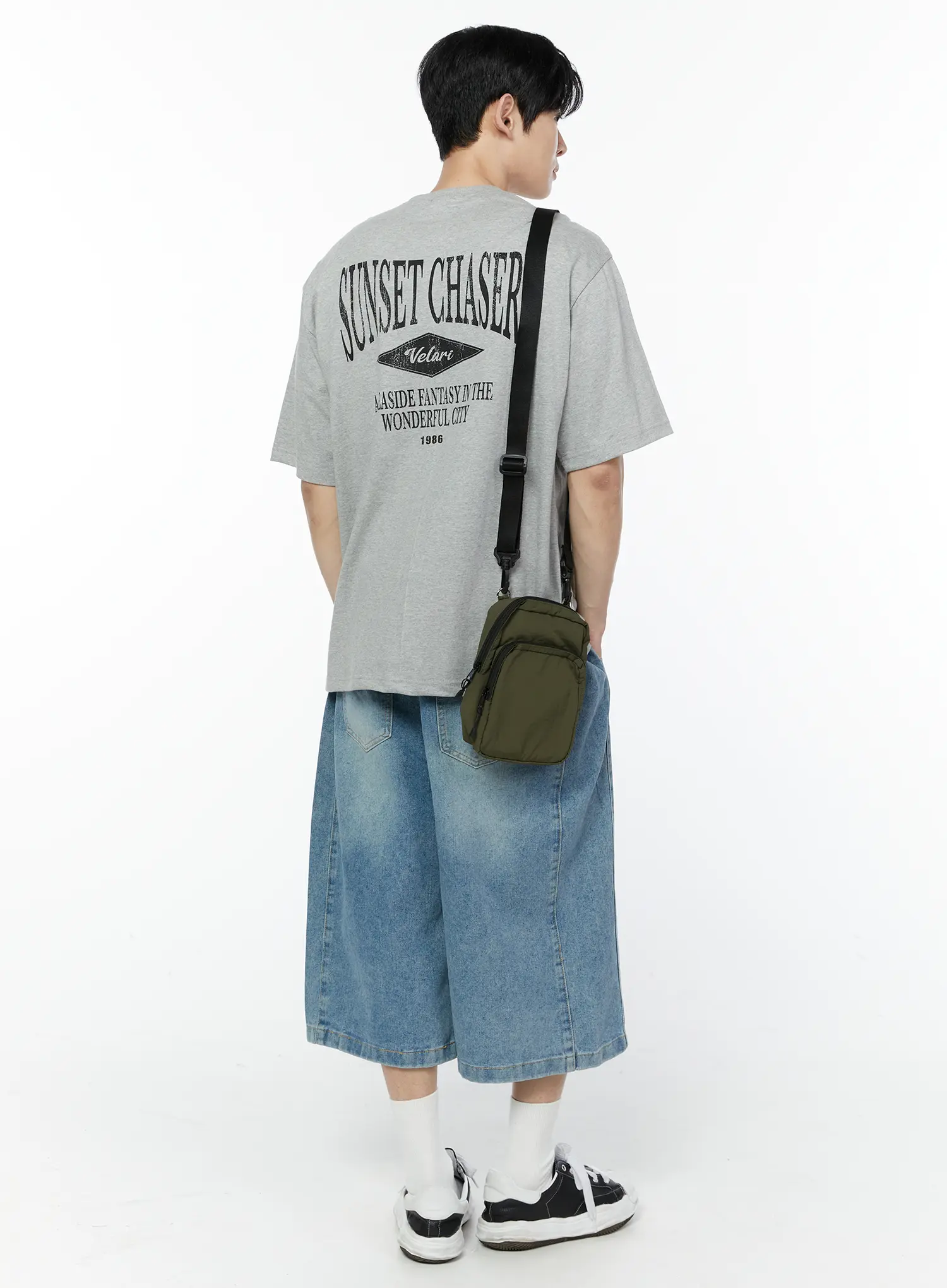 Men's Casual Back Print T-Shirt IA527