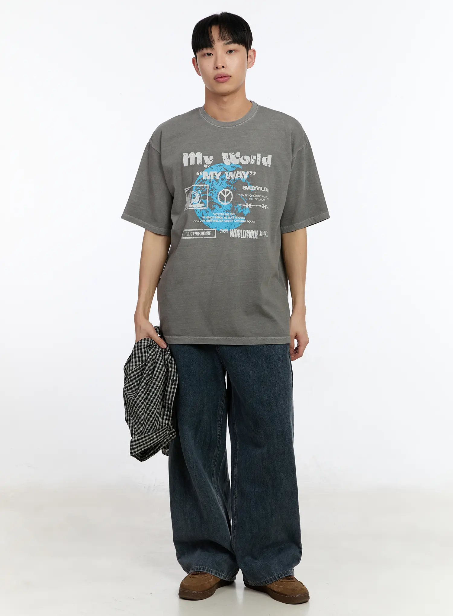 Men's Casual Baggy Jeans IA508 - Image 2