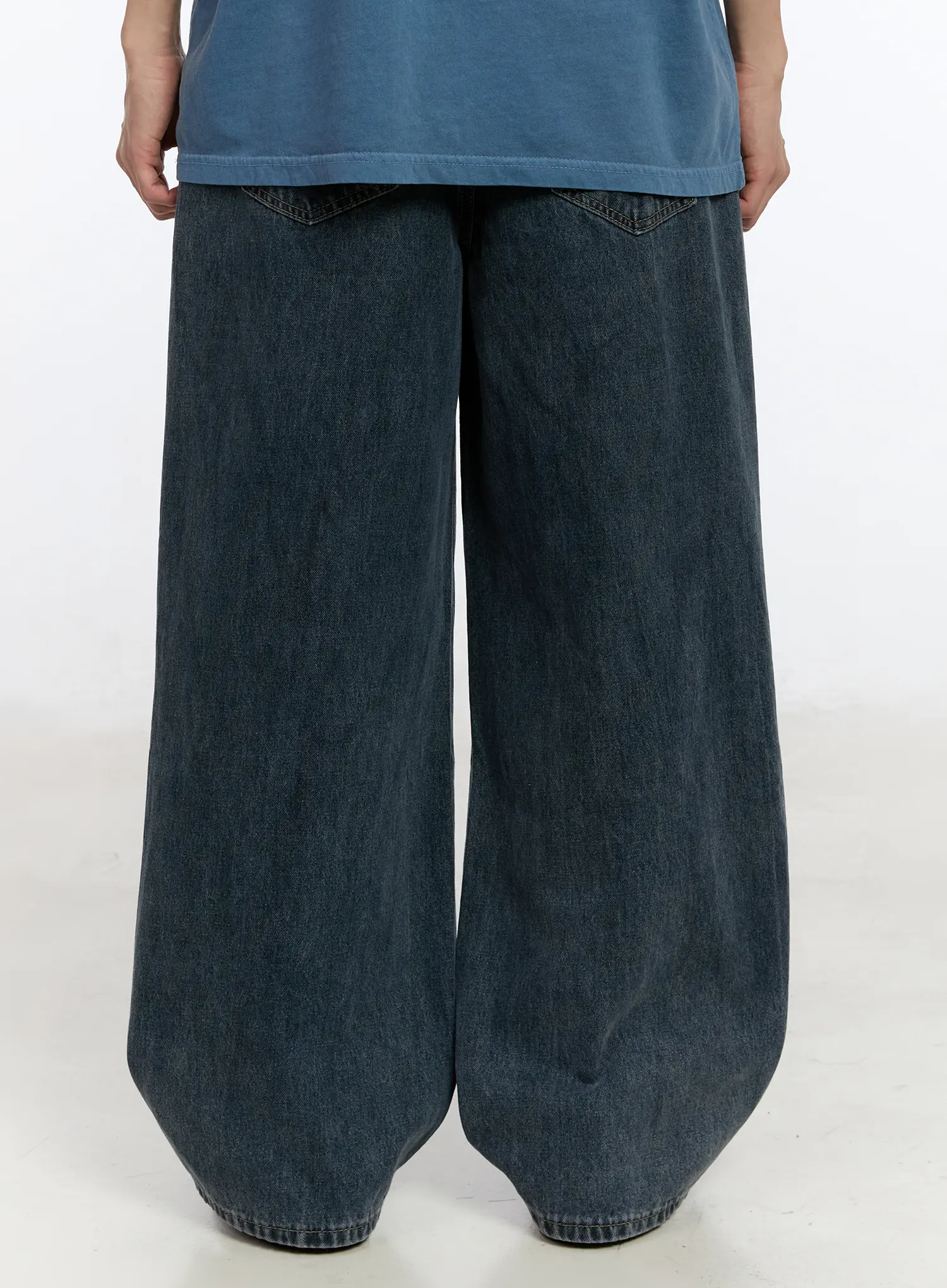 Men's Casual Baggy Jeans IA508 - Image 7