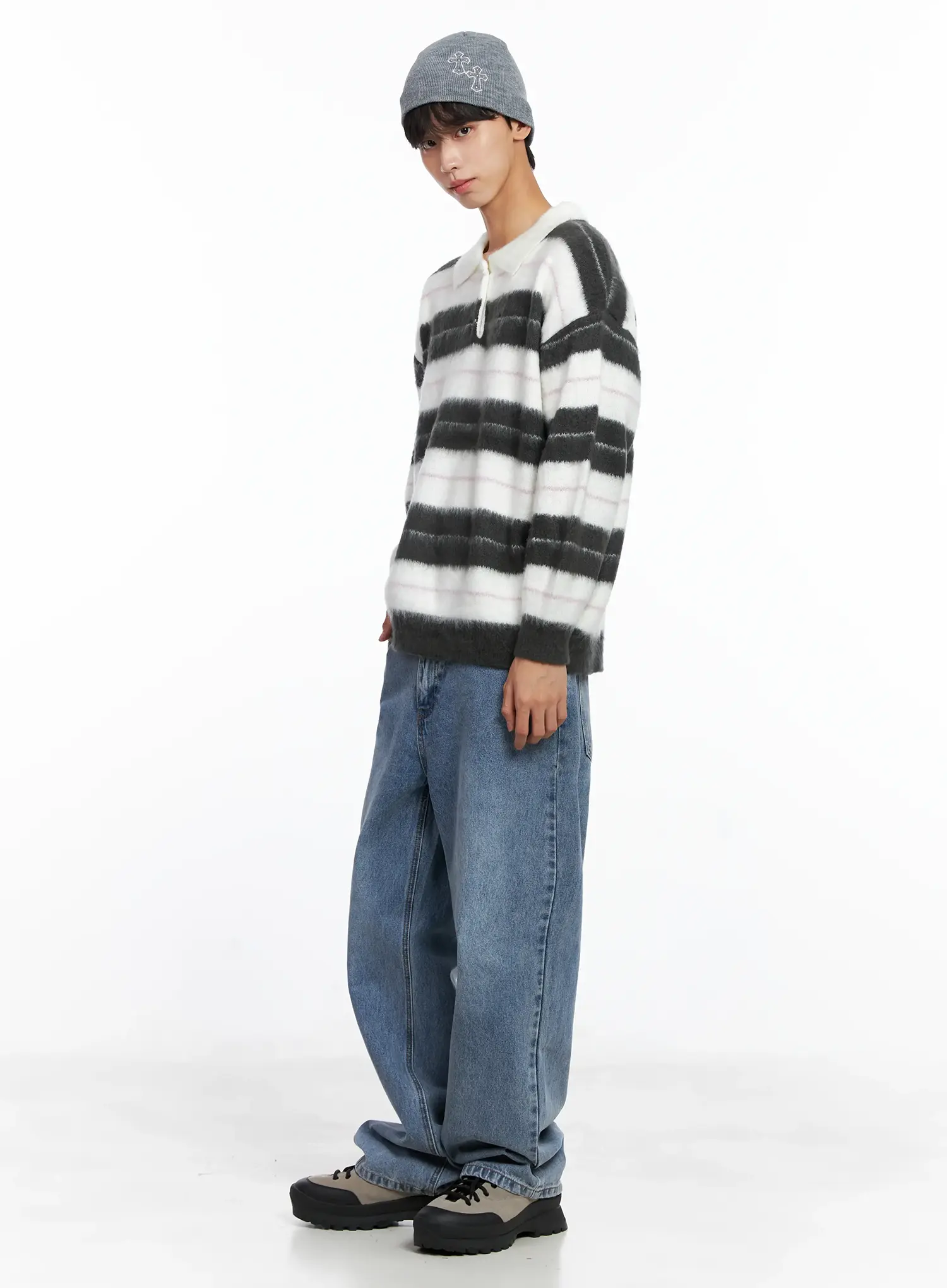 Men's Casual Relaxed Fit Jeans IS519 - Image 12