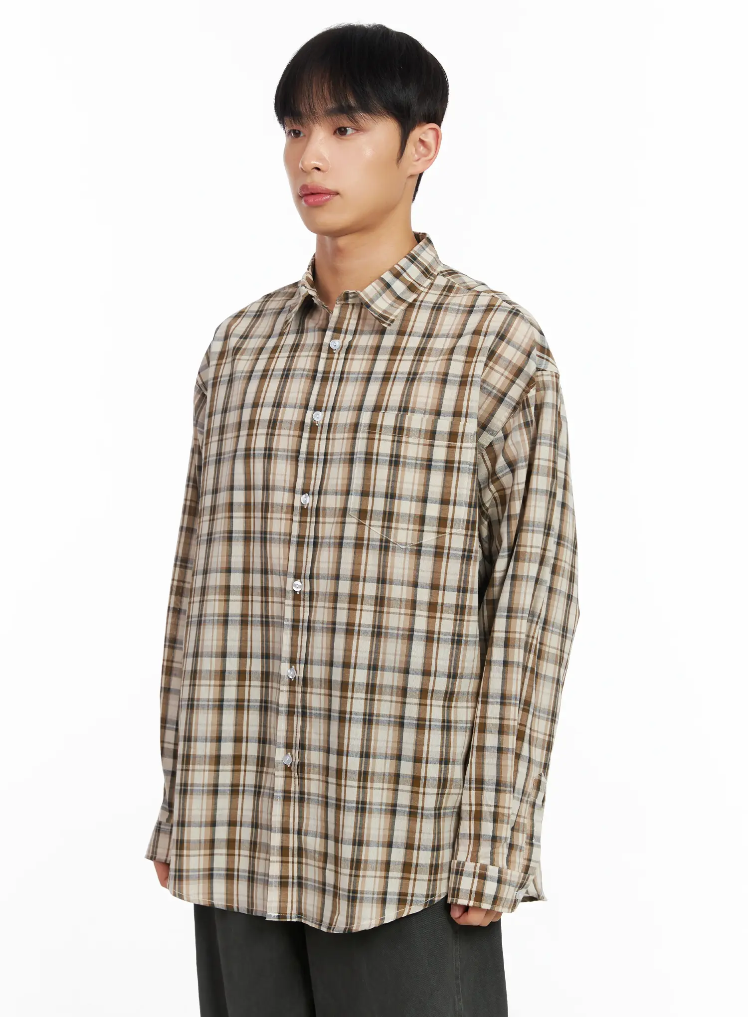Men's Checkered Shirt IM516 - Image 5