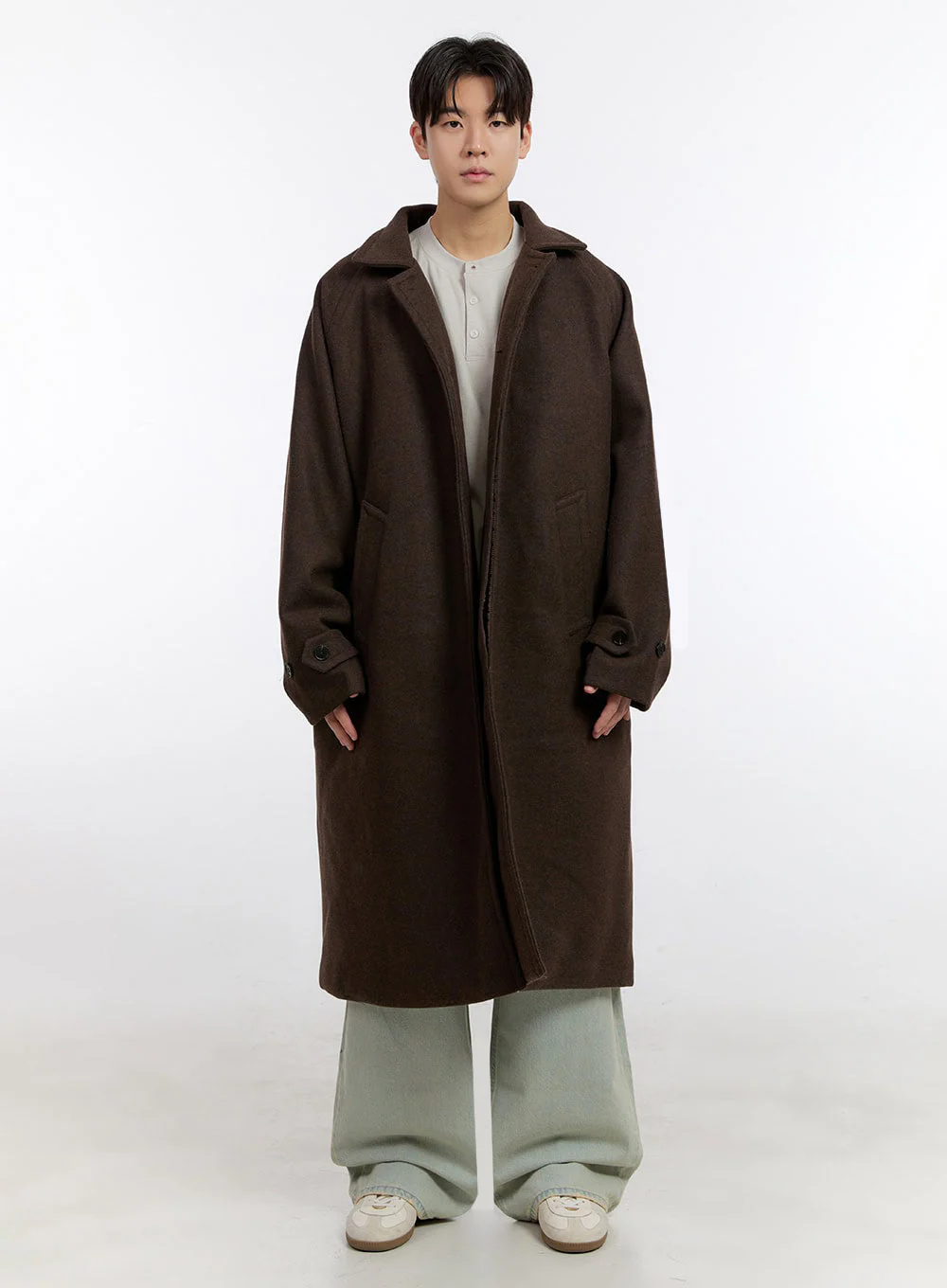 Men's Classic Trench Coat IF528 - Image 13