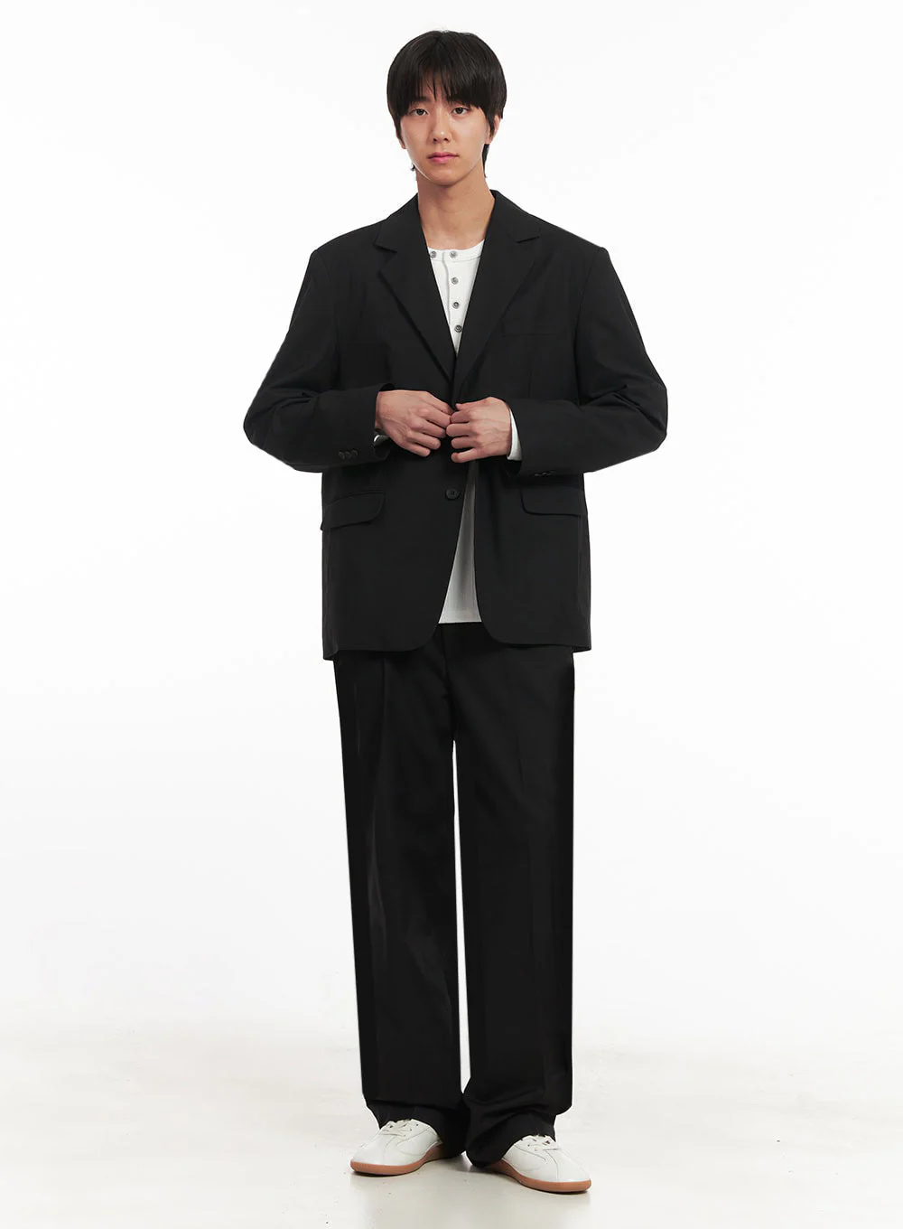 Men's Classic Wide-Leg Slacks IA511 - Image 3