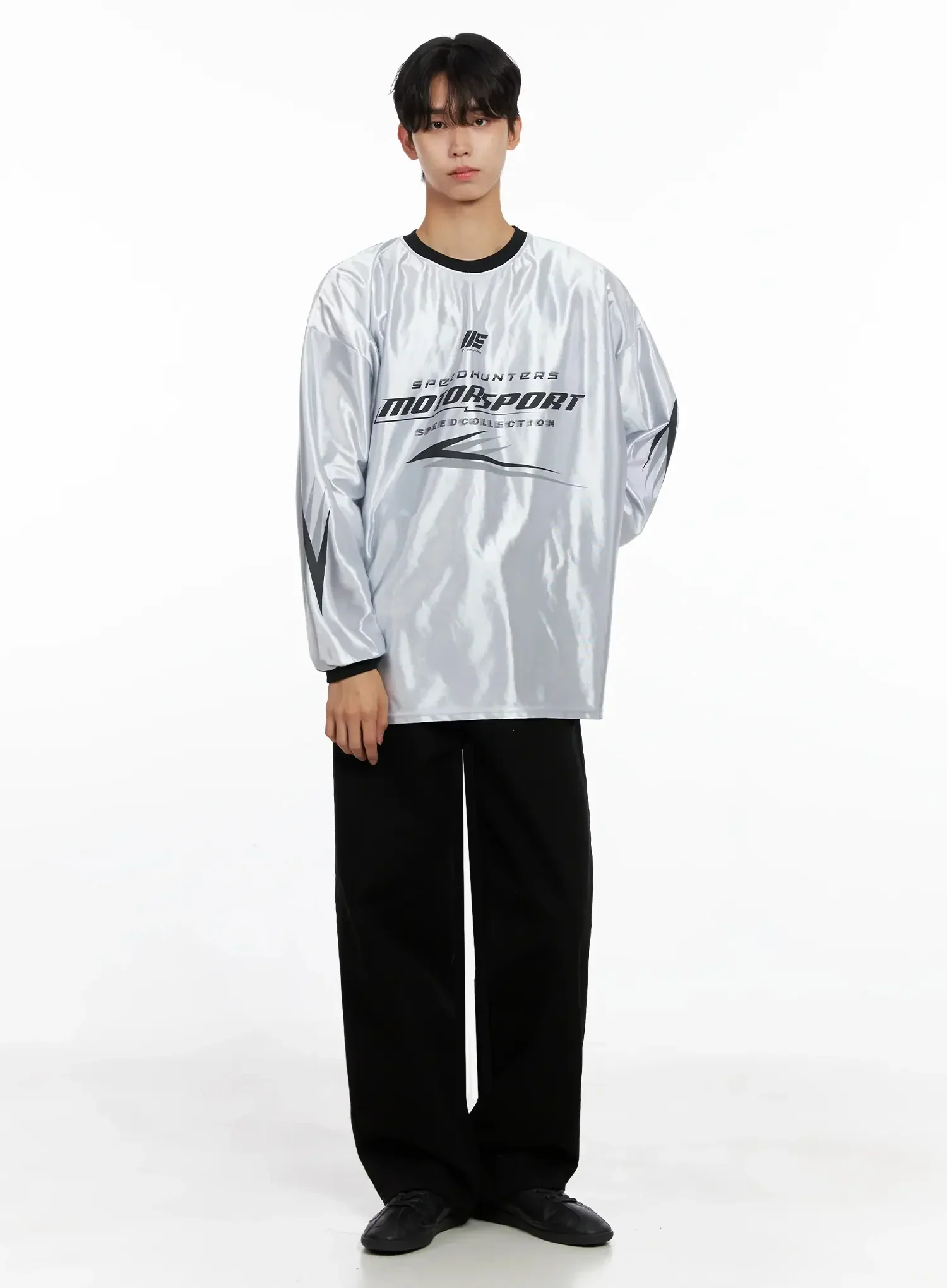 Men's Classic Wide Pants IO517 - Image 4