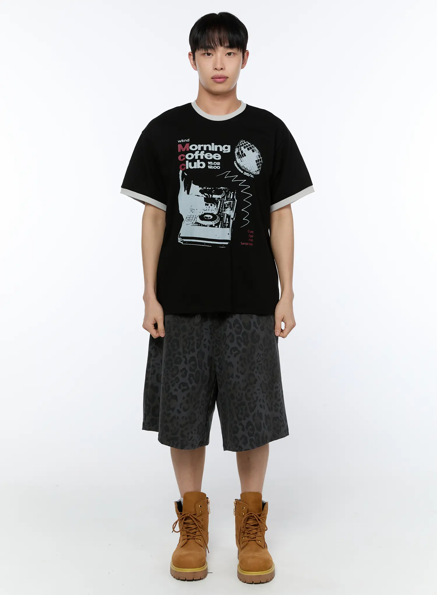 Men's Coffee Graphic Print T-Shirt IA517 - Image 3