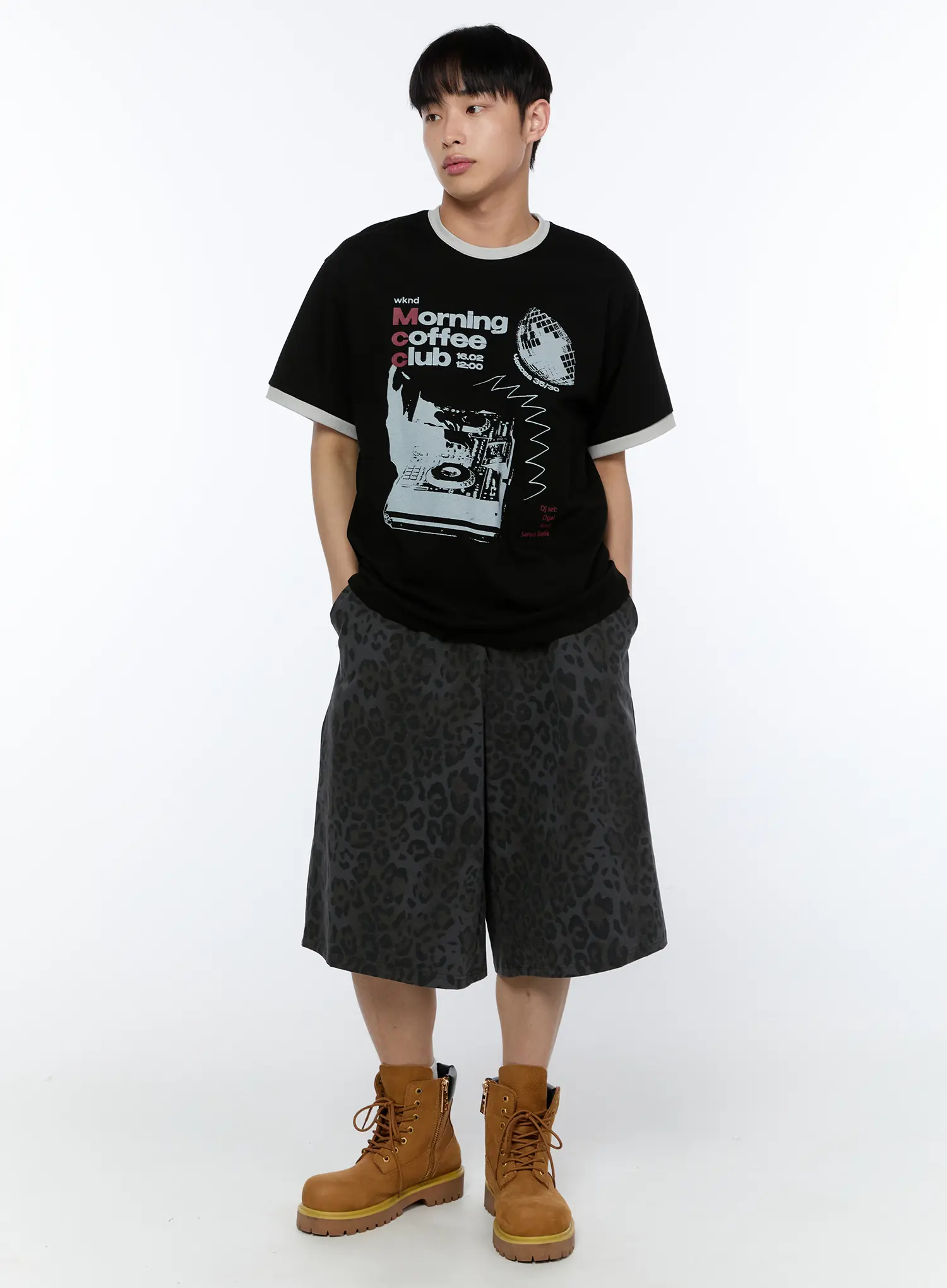 Men's Coffee Graphic Print T-Shirt IA517 - Image 7