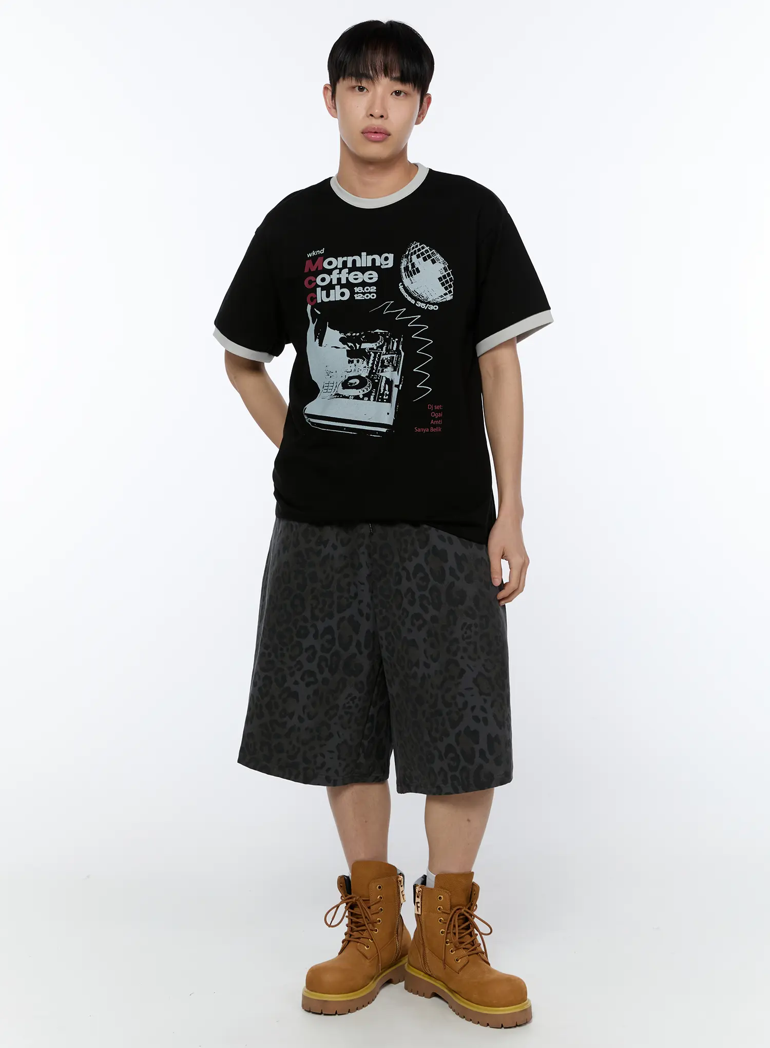 Men's Coffee Graphic Print T-Shirt IA517 - Image 8
