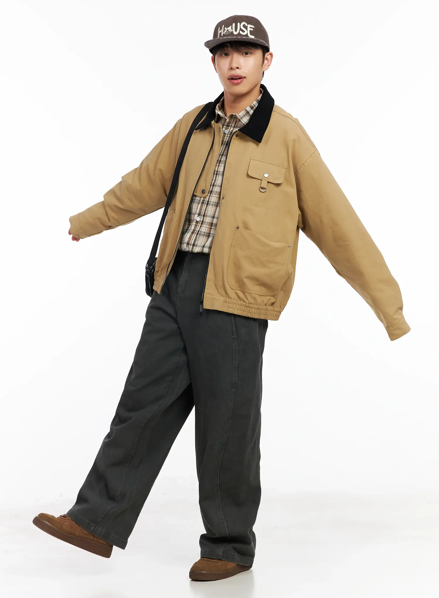 Men's Collar Contrast Jacket IM516 - Image 2