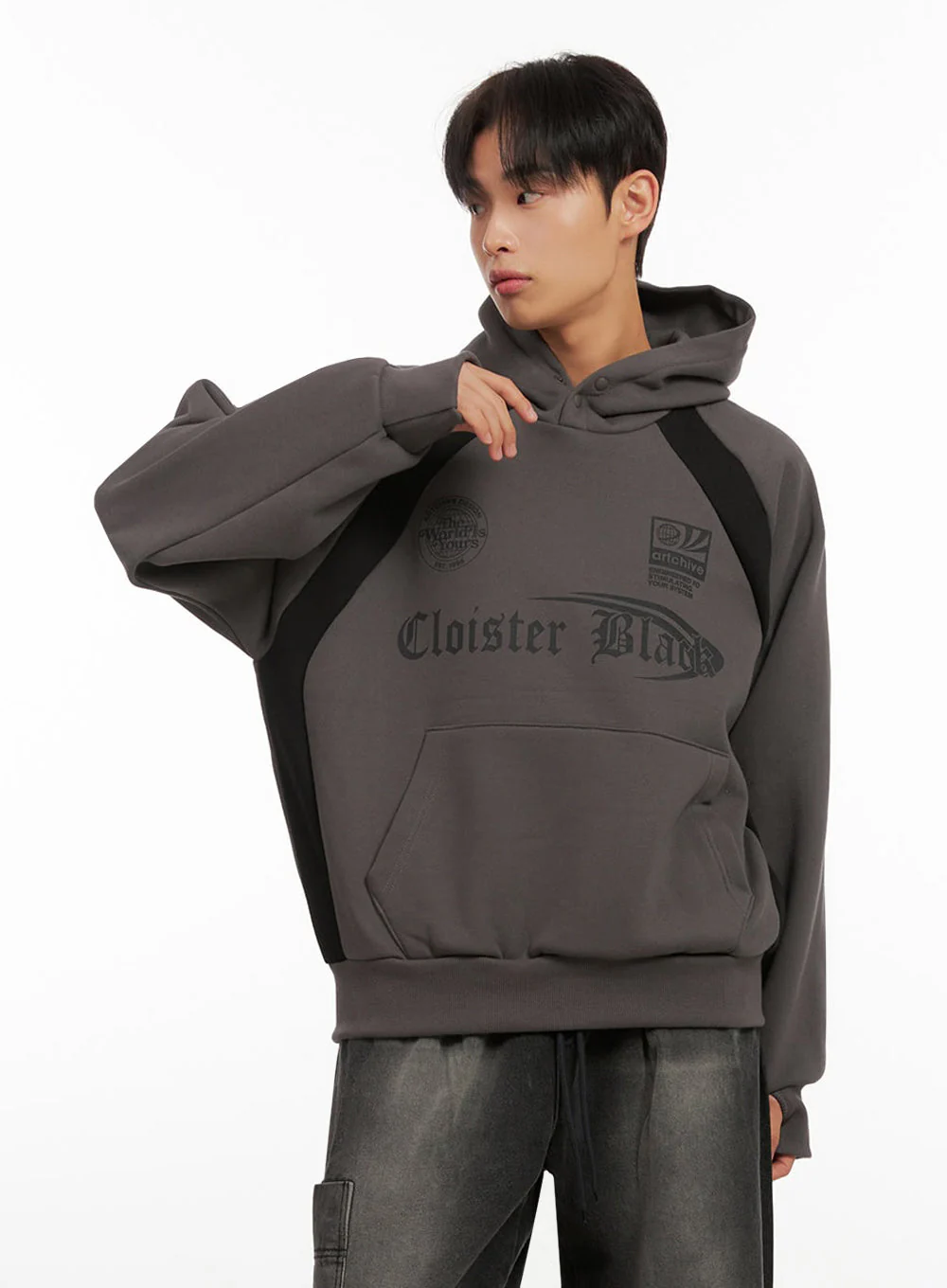Men's Cotton Graphic Hoodie ID413