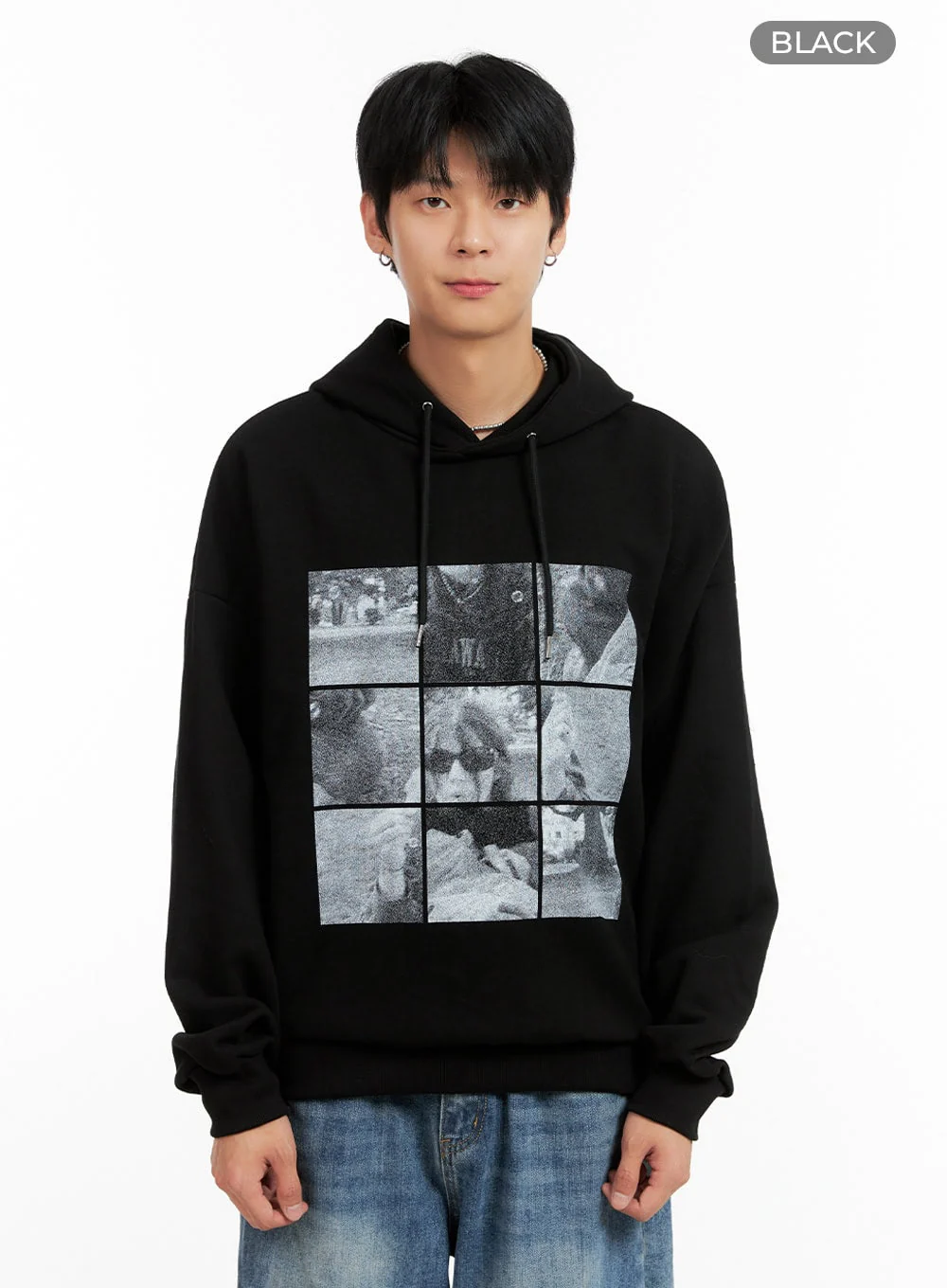 Men's Cotton Graphic Hoodie IG402 - Image 11