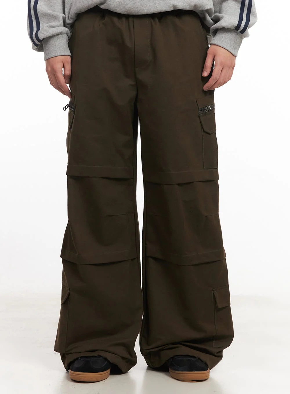 Men's Cotton Pocket Wide-Leg Pants IM528 - Image 2
