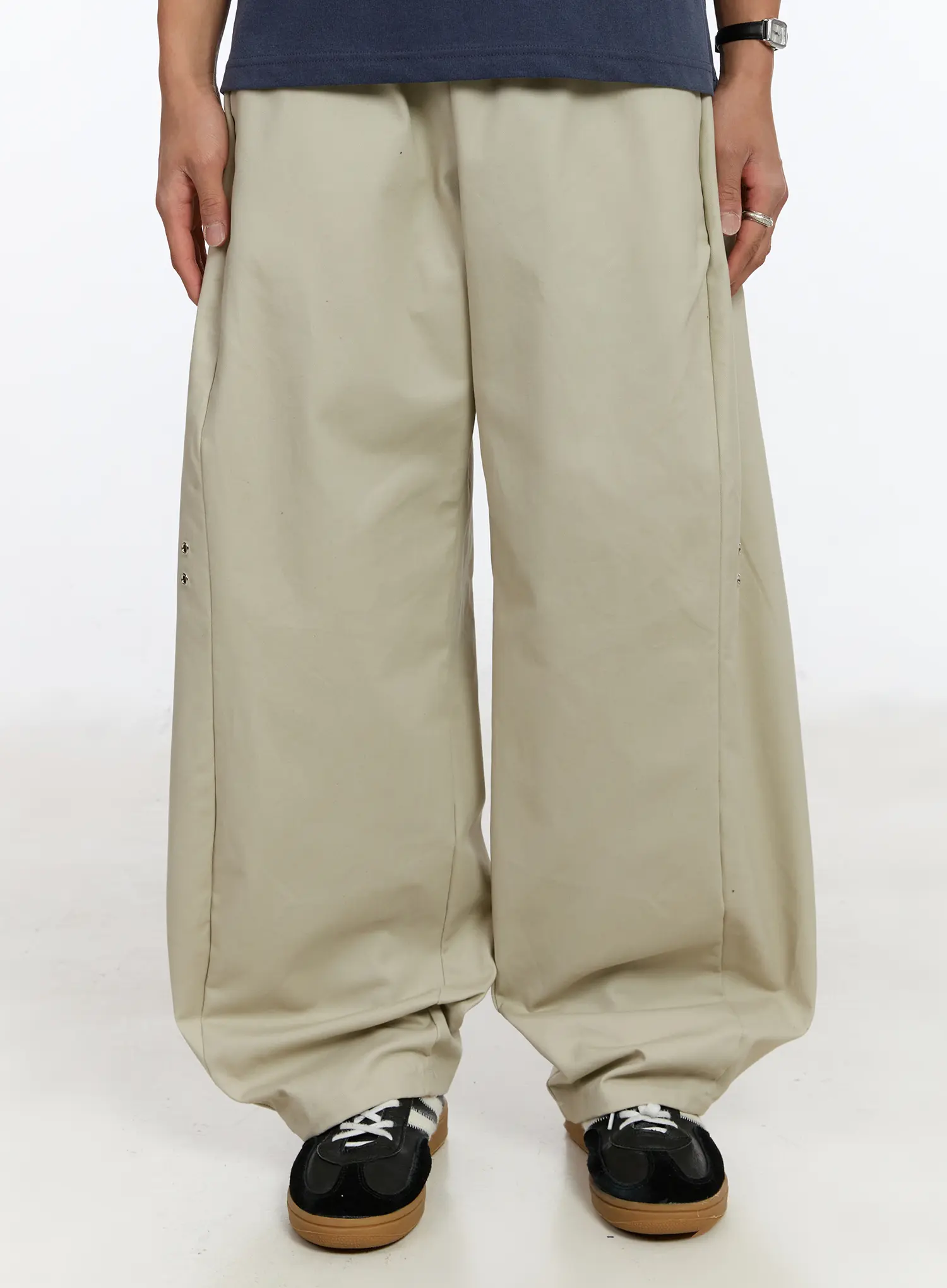Men's Cotton Wide Leg Pants IM530 - Image 7
