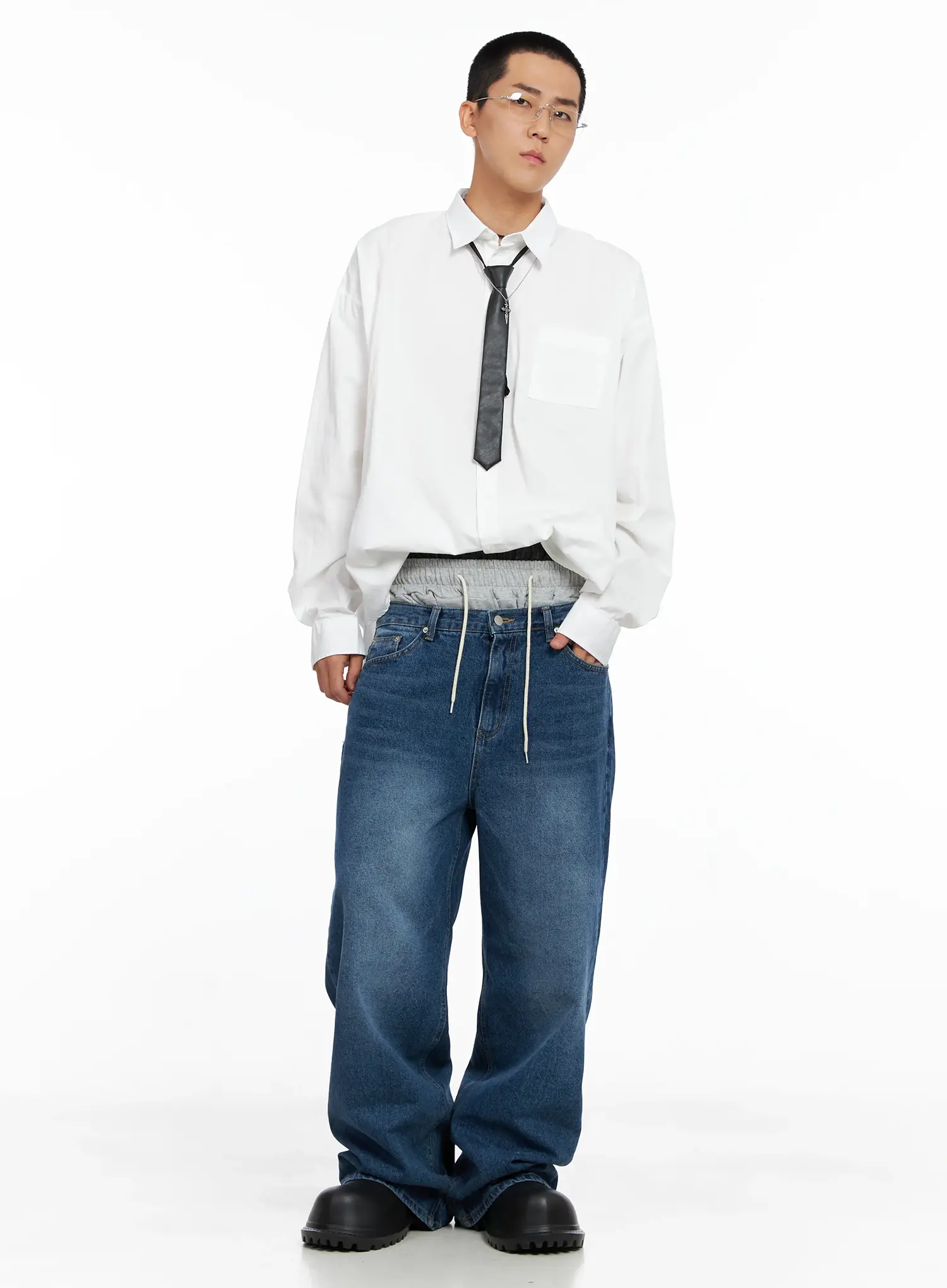 Men's Cross Chain Necklace IS502 - Image 4