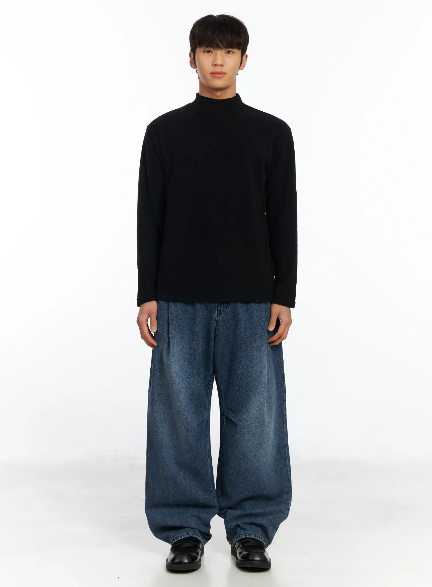 Men's Curved Fit Wide Jeans IF504 - Image 3