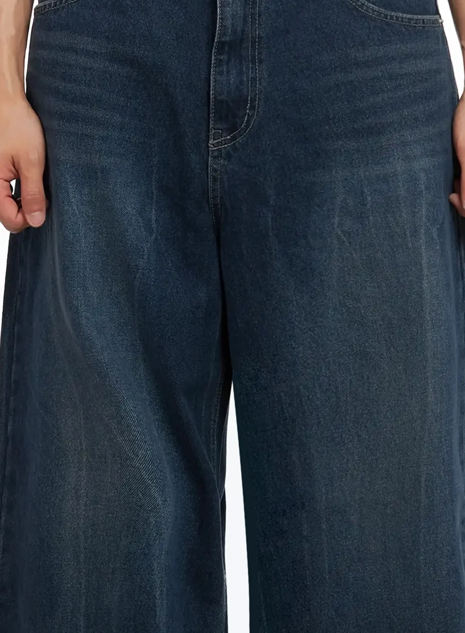 Men's Dark-Wash Vintage Jeans IL516 - Image 4
