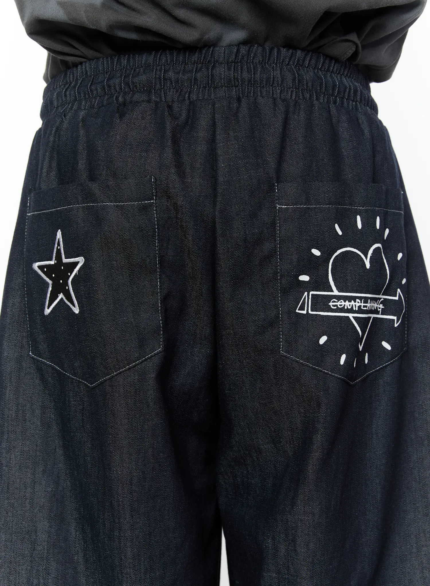 Men's Embroidered Bermuda Shorts (Dark Blue) IY513 - Image 6