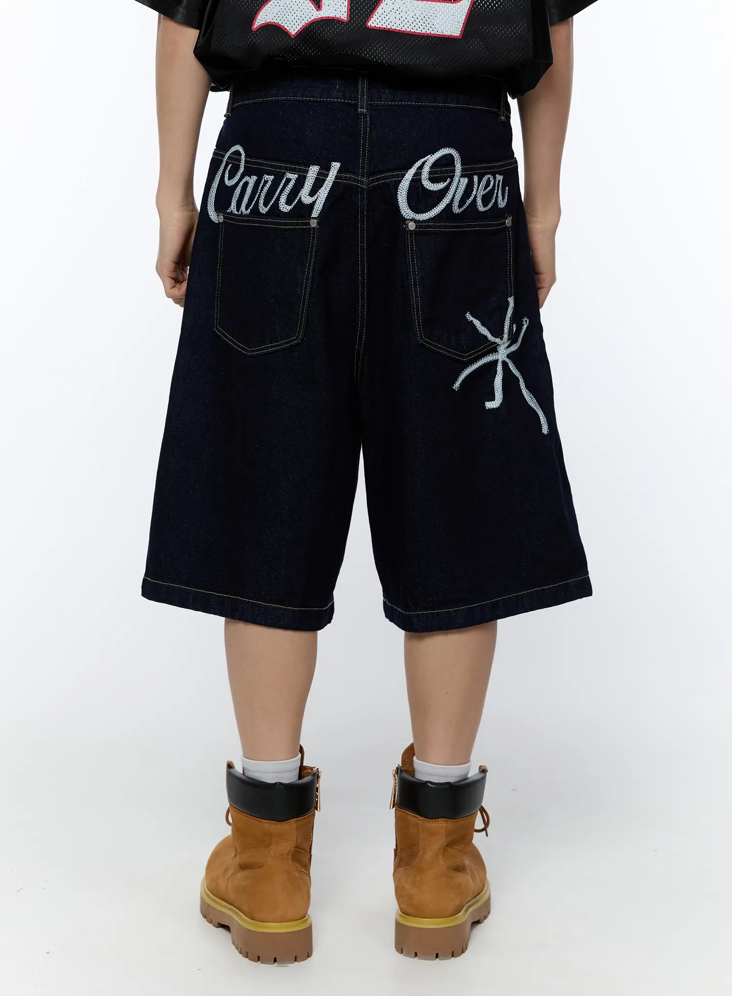 Men's Embroidered Graphic Jorts IA517