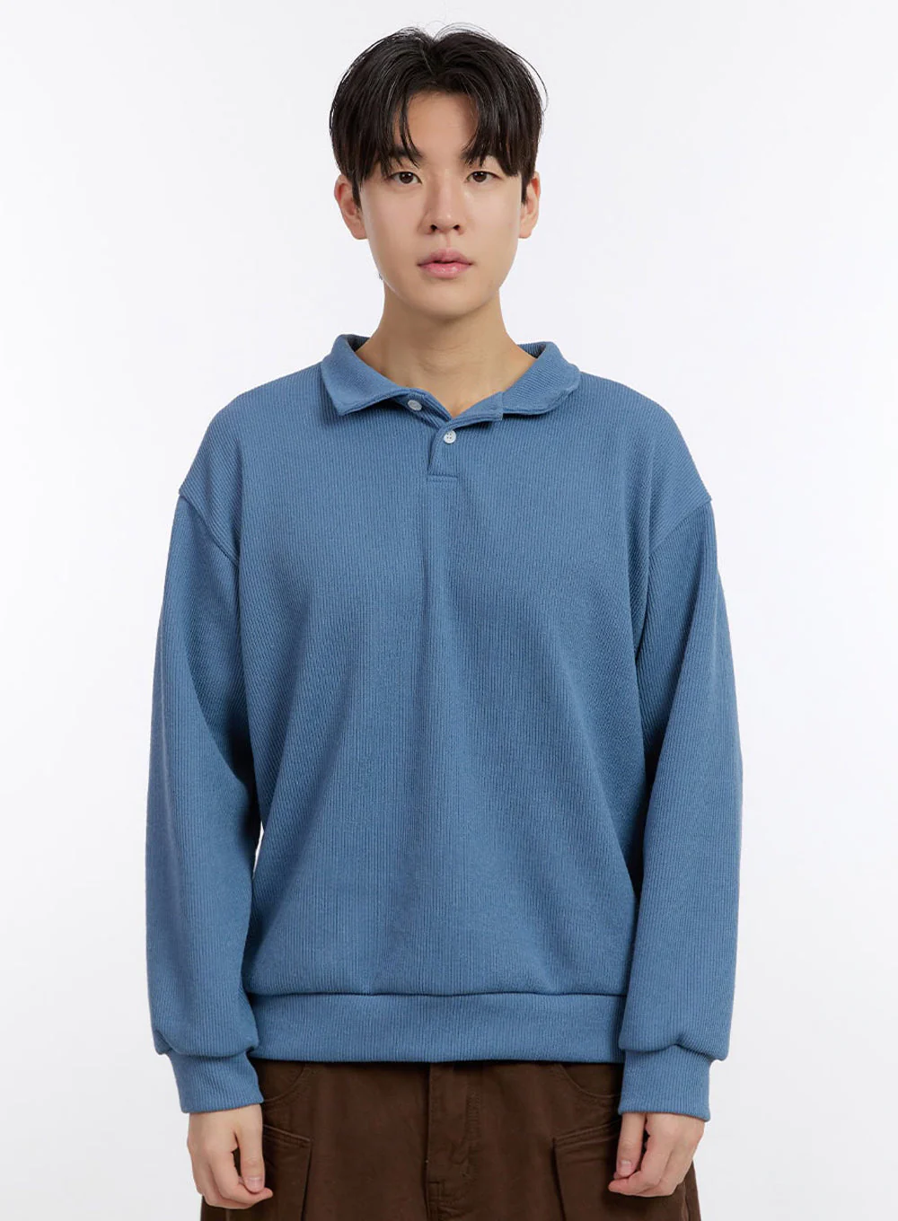 Men's Essential Collared Sweatshirt IM525 - Image 13