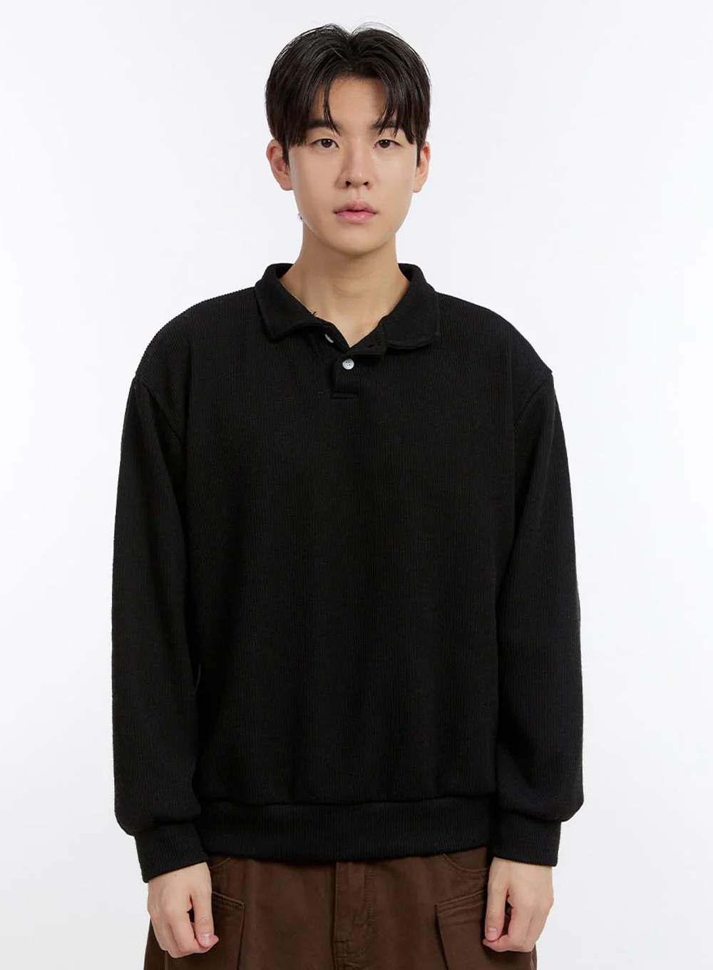 Men's Essential Collared Sweatshirt IM525 - Image 16