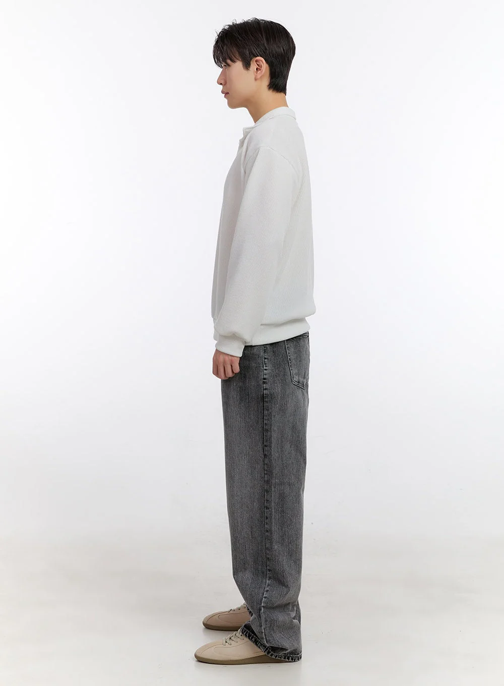 Men's Essential Collared Sweatshirt IM525 - Image 9