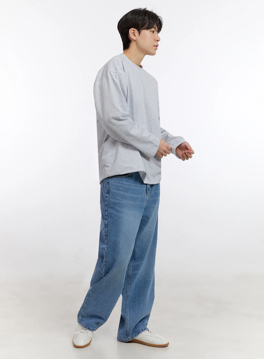 Men's Essential Long-Sleeve T-Shirt IM525 - Image 2