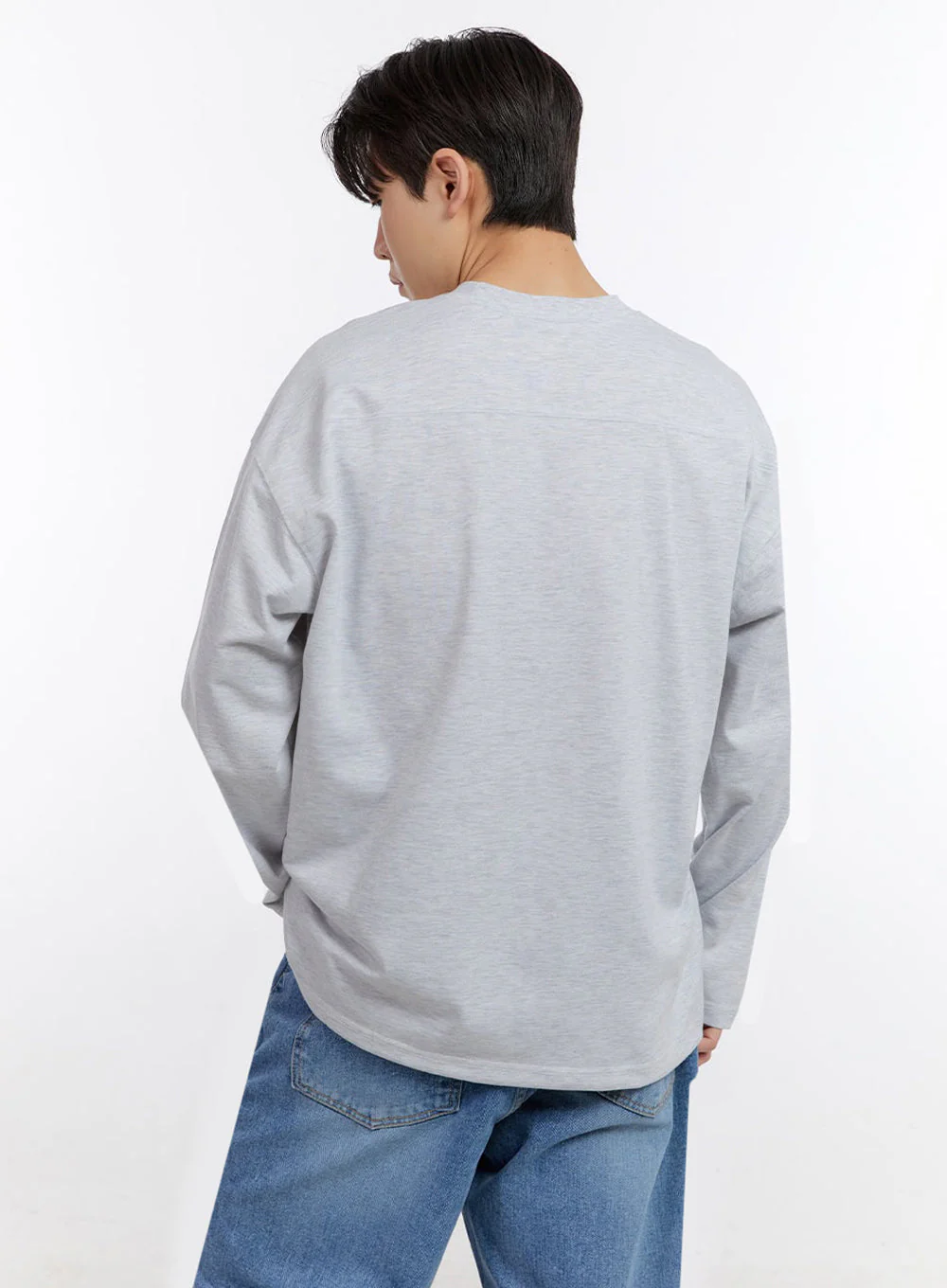 Men's Essential Long-Sleeve T-Shirt IM525 - Image 5