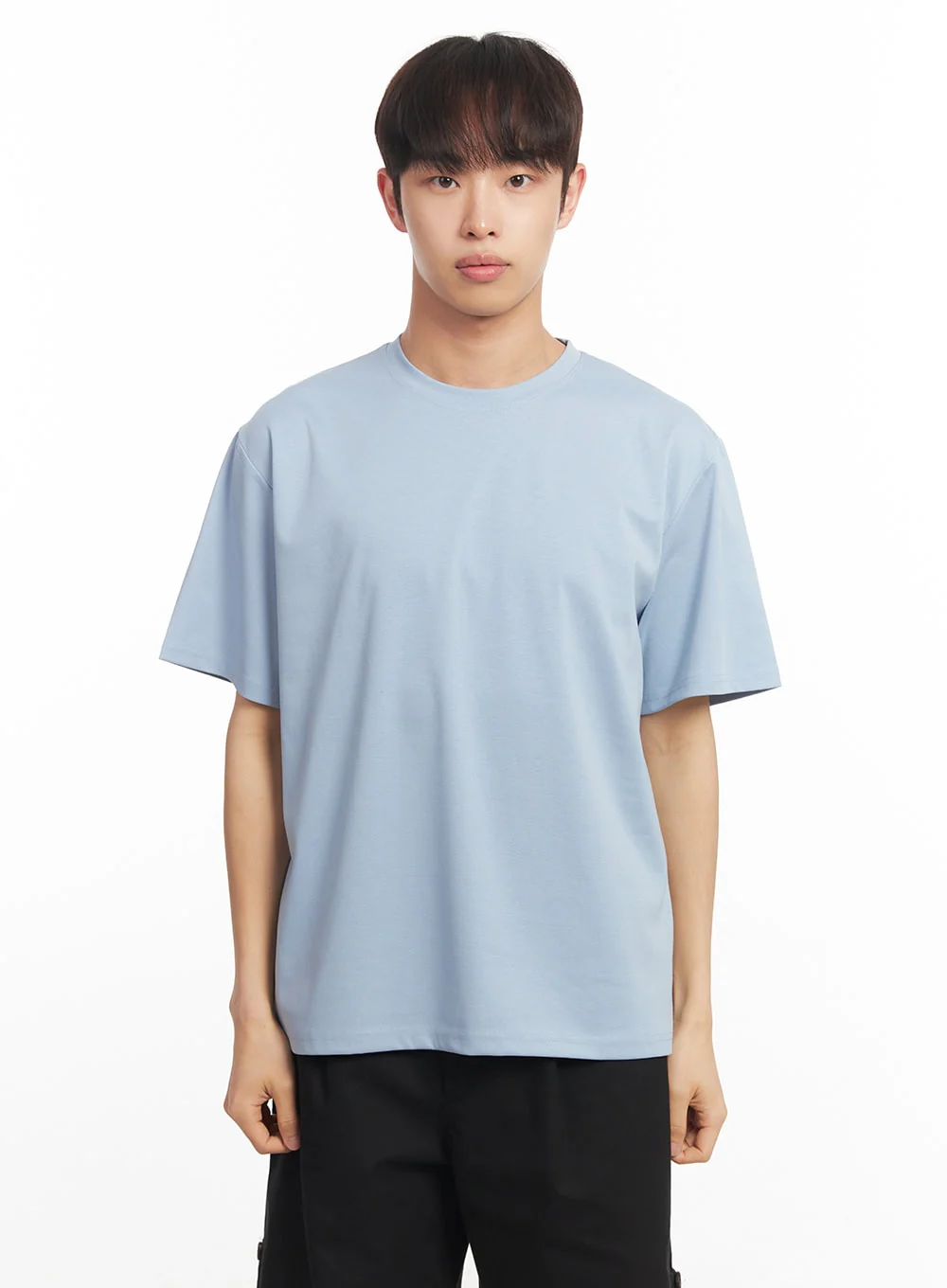 Men's Essential Solid T-Shirt IA518 - Image 14