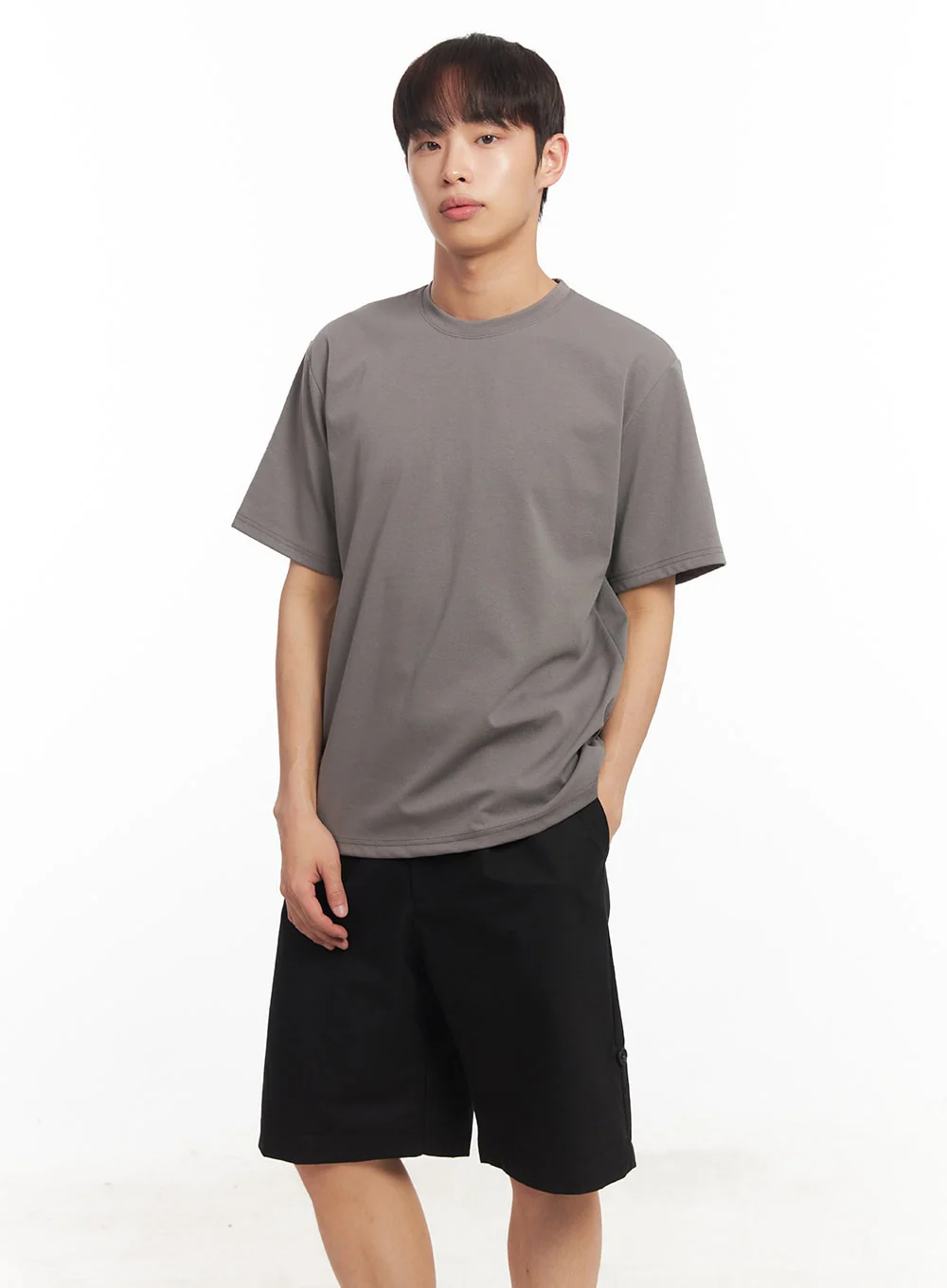 Men's Essential Solid T-Shirt IA518 - Image 3