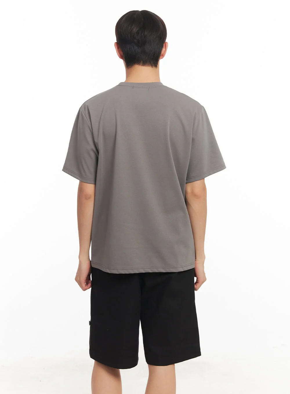 Men's Essential Solid T-Shirt IA518 - Image 5
