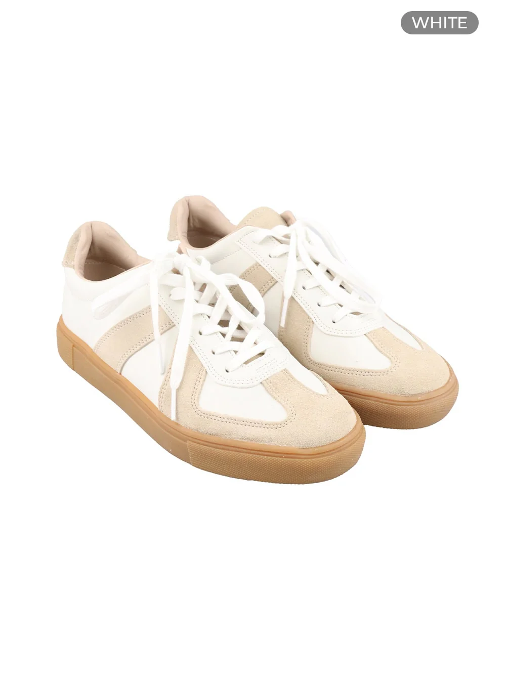 Men's Faux Leather Sneakers IU405 - Image 3