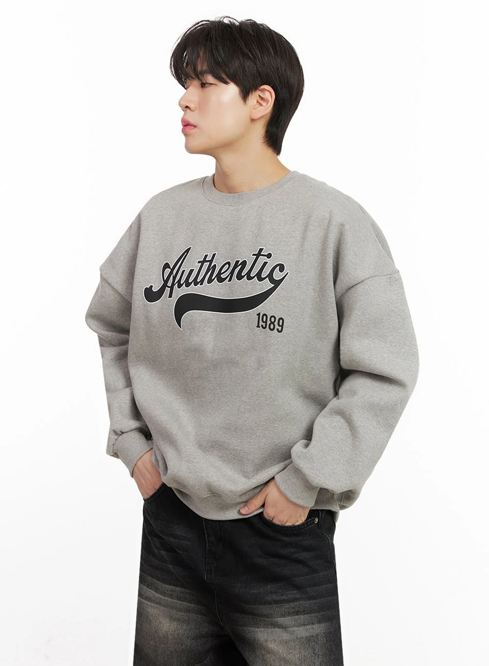 Men's Graphic Cotton Crew Neck IJ517 - Image 4