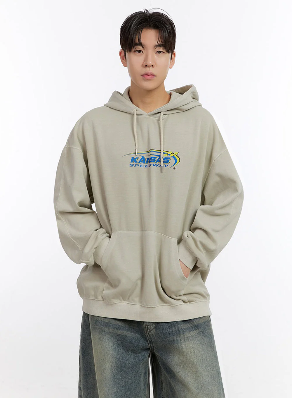 Men's Graphic Logo Hoodie IM525 - Image 5