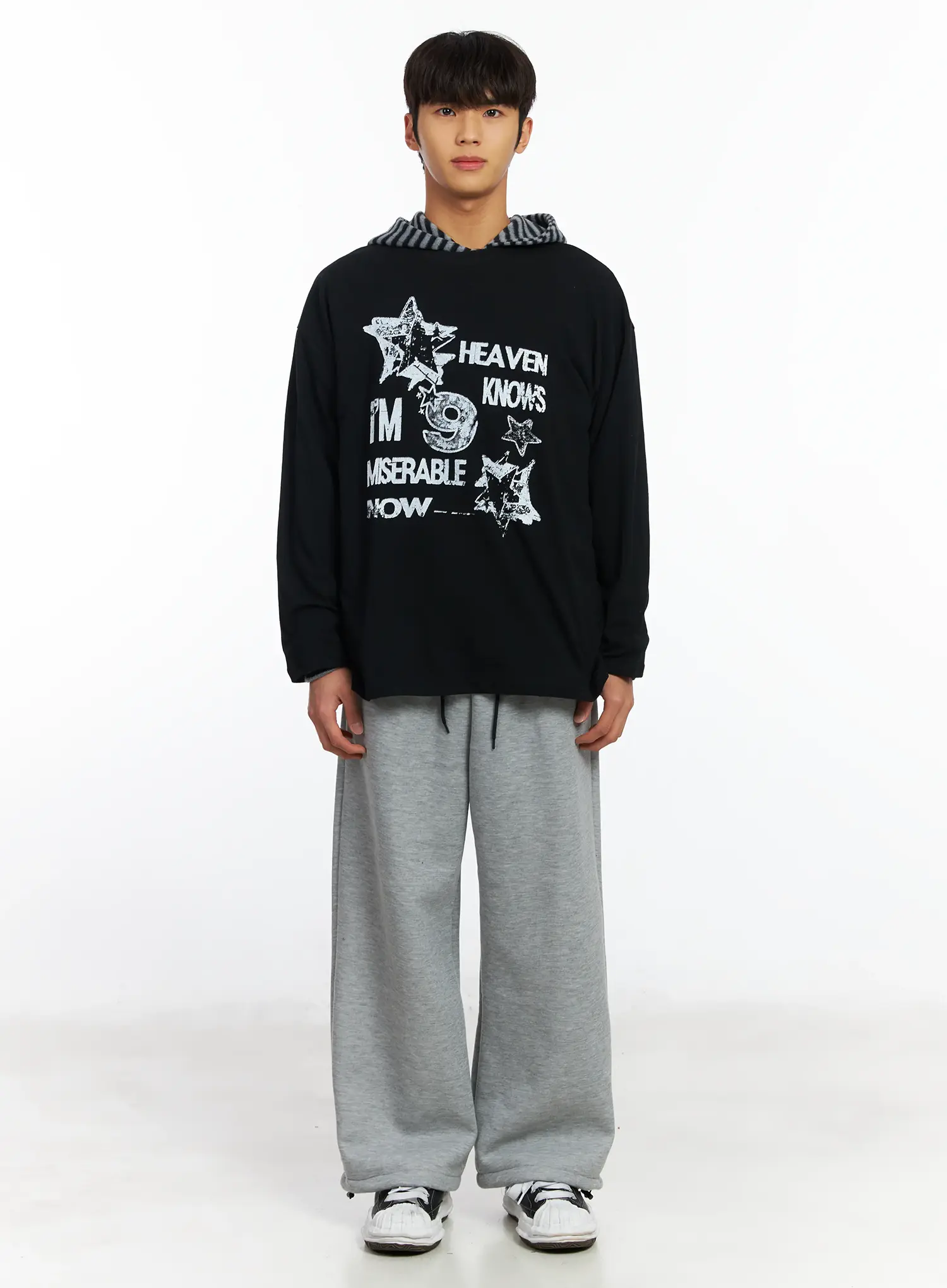 Men's Graphic Long Sleeve Hoodie IF506 - Image 3