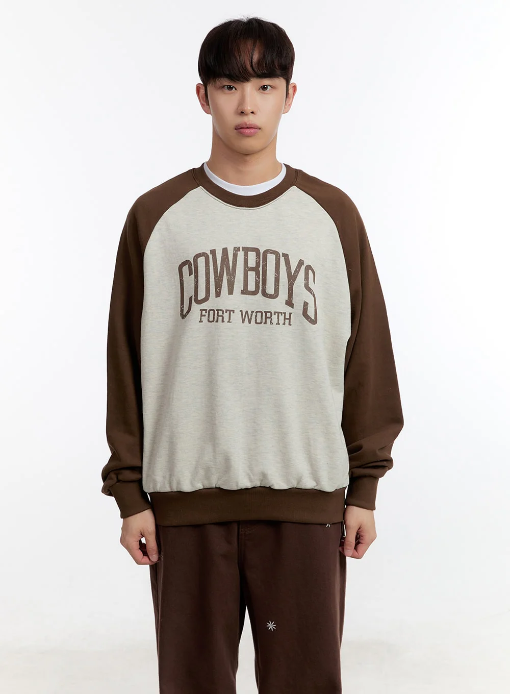 Men's Graphic Long Sleeve Raglan Sweatshirt IA504 - Image 13