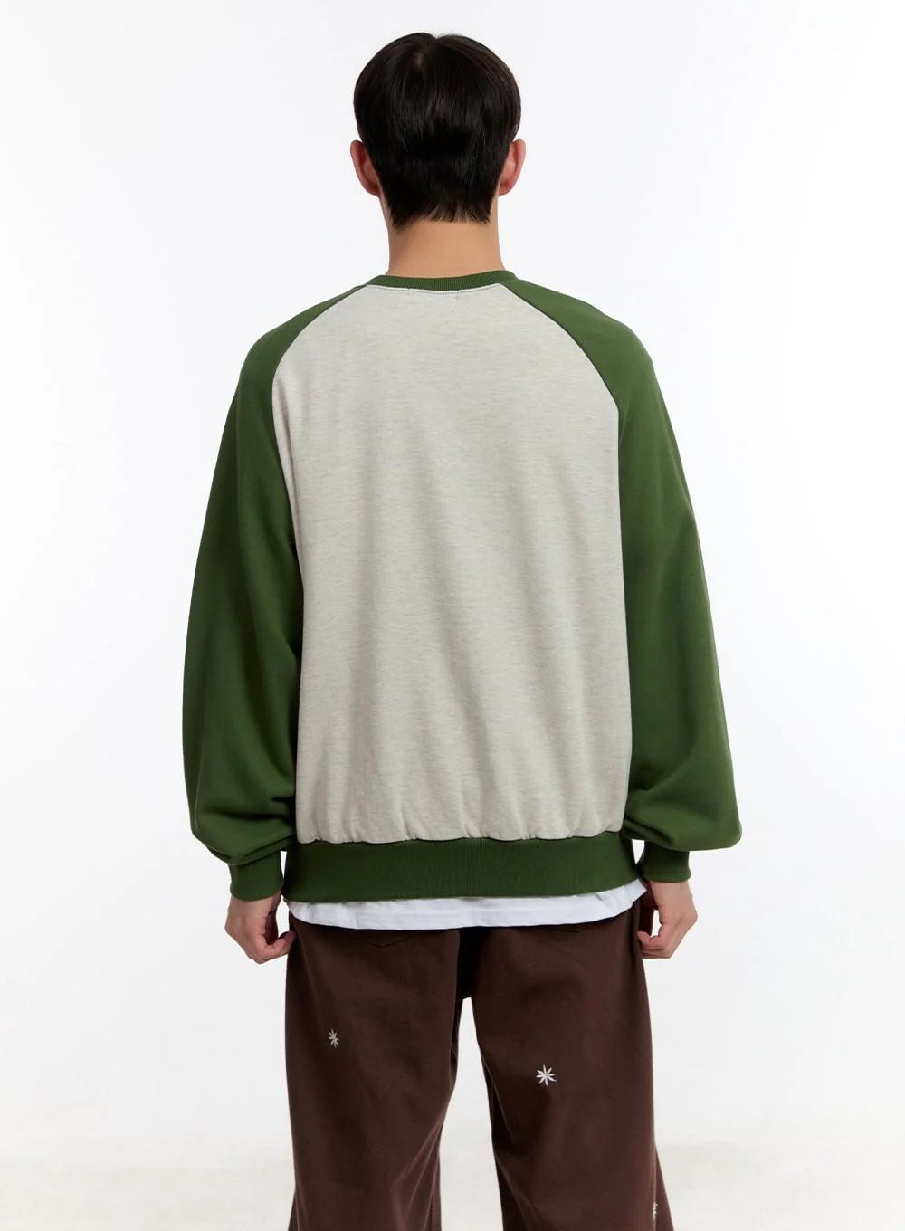 Men's Graphic Long Sleeve Raglan Sweatshirt IA504 - Image 6
