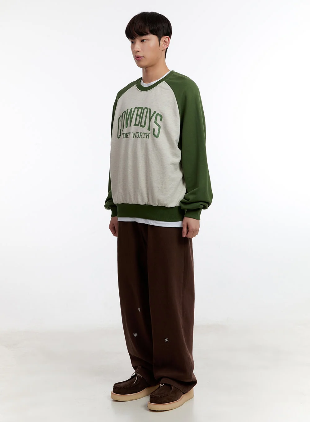 Men's Graphic Long Sleeve Raglan Sweatshirt IA504 - Image 8