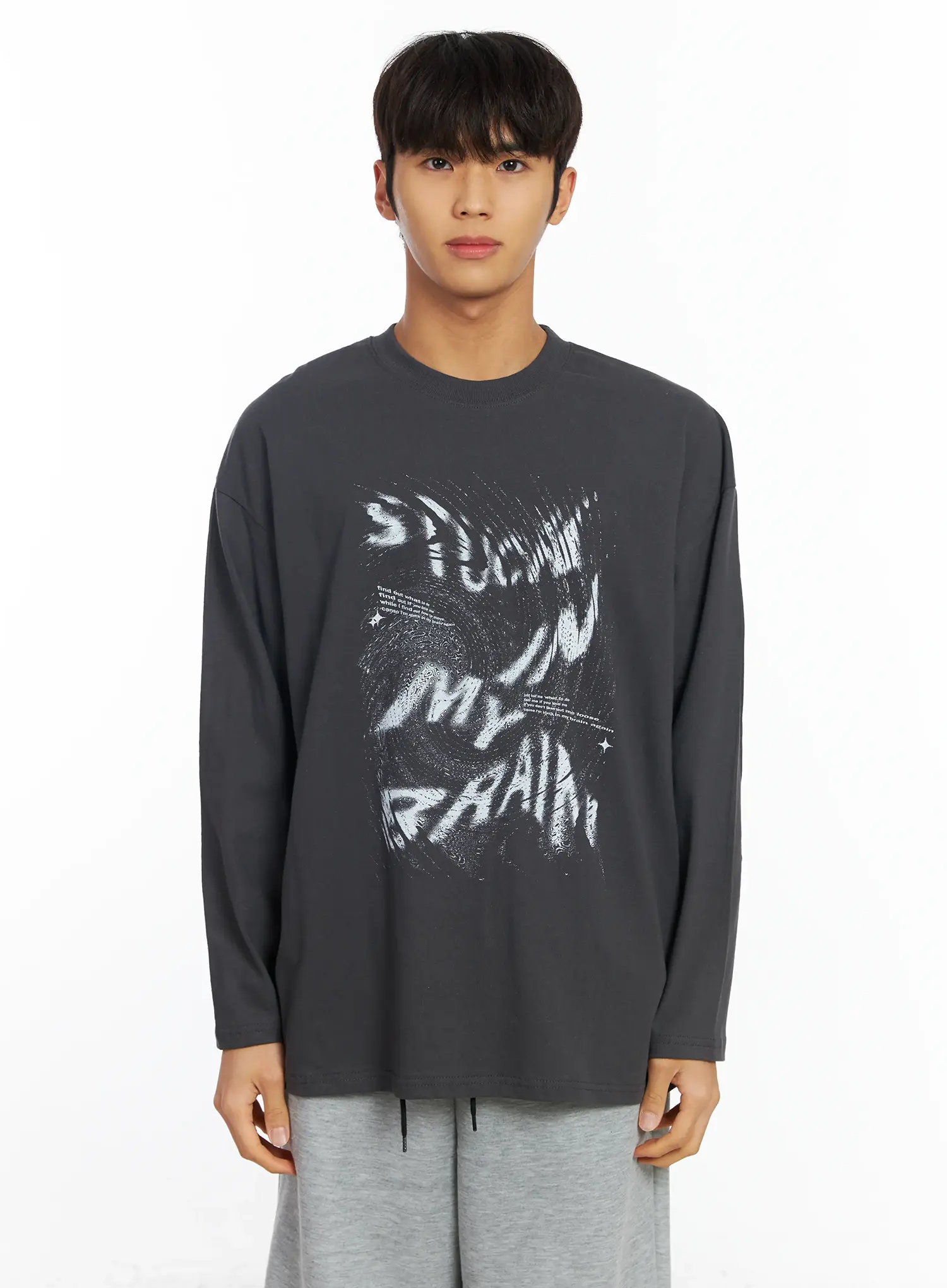 Men's Graphic Long Sleeve Tee IF506 - Image 11