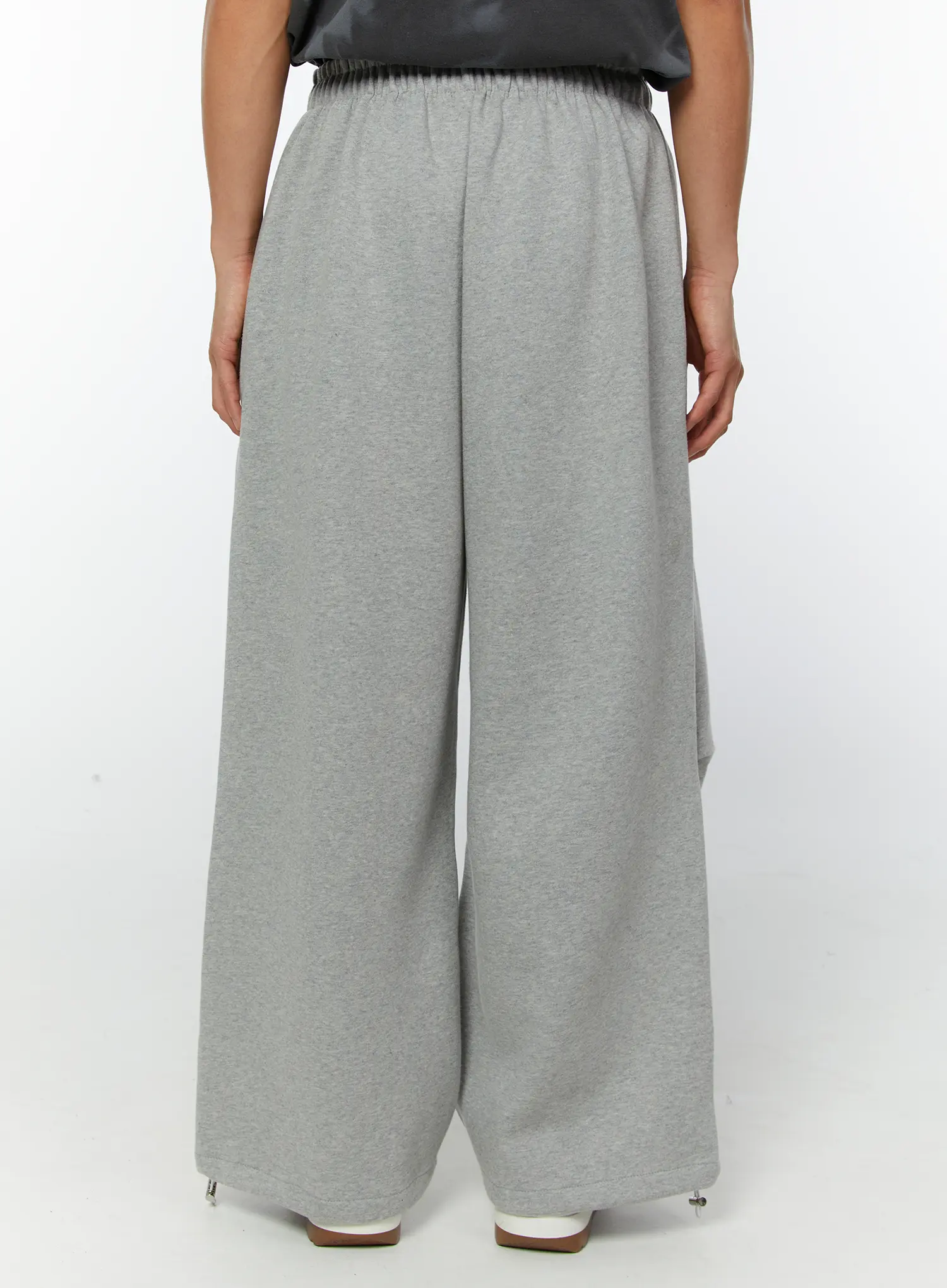 Men's Graphic Parachute String Sweatpants (Gray) IY513 - Image 6