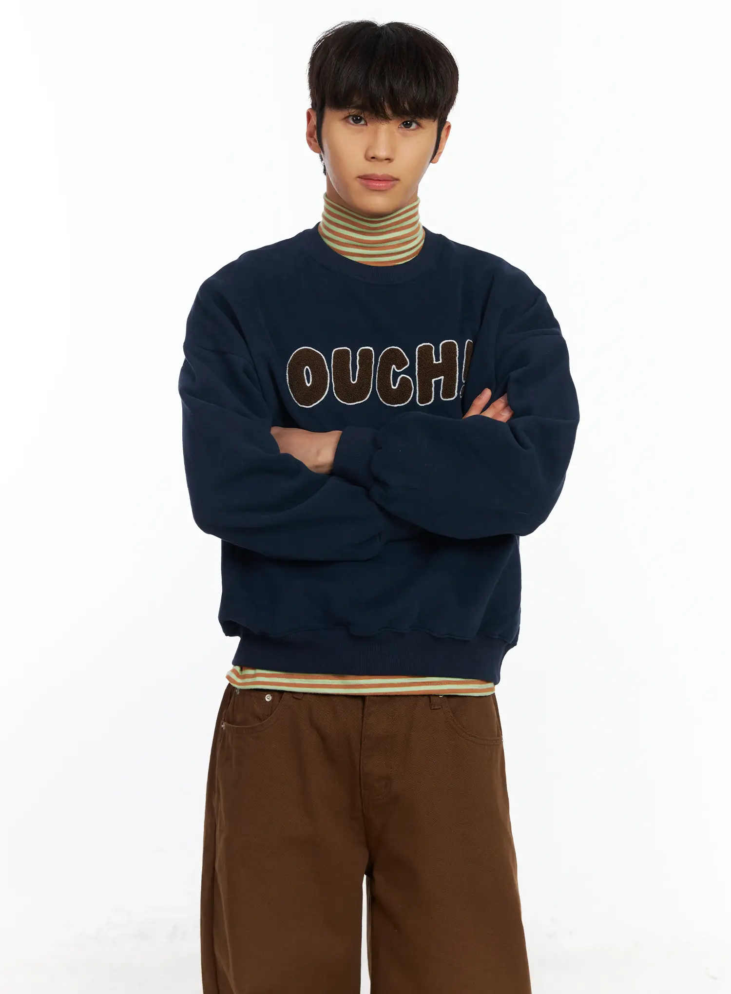 Men's Graphic Patch Sweatshirt IF504
