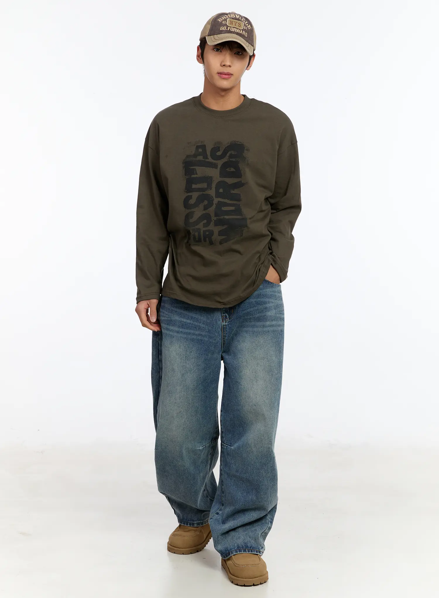 Men's Graphic Print Long Sleeve Tee IM530 - Image 8