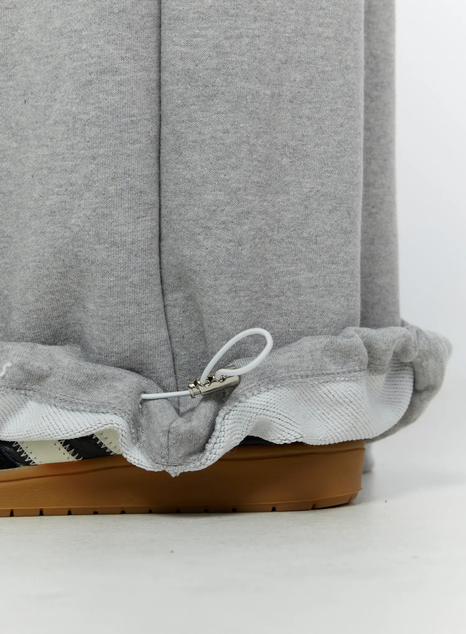 Men's Graphic Wide Leg Sweatpants (Gray) IY513 - Image 5