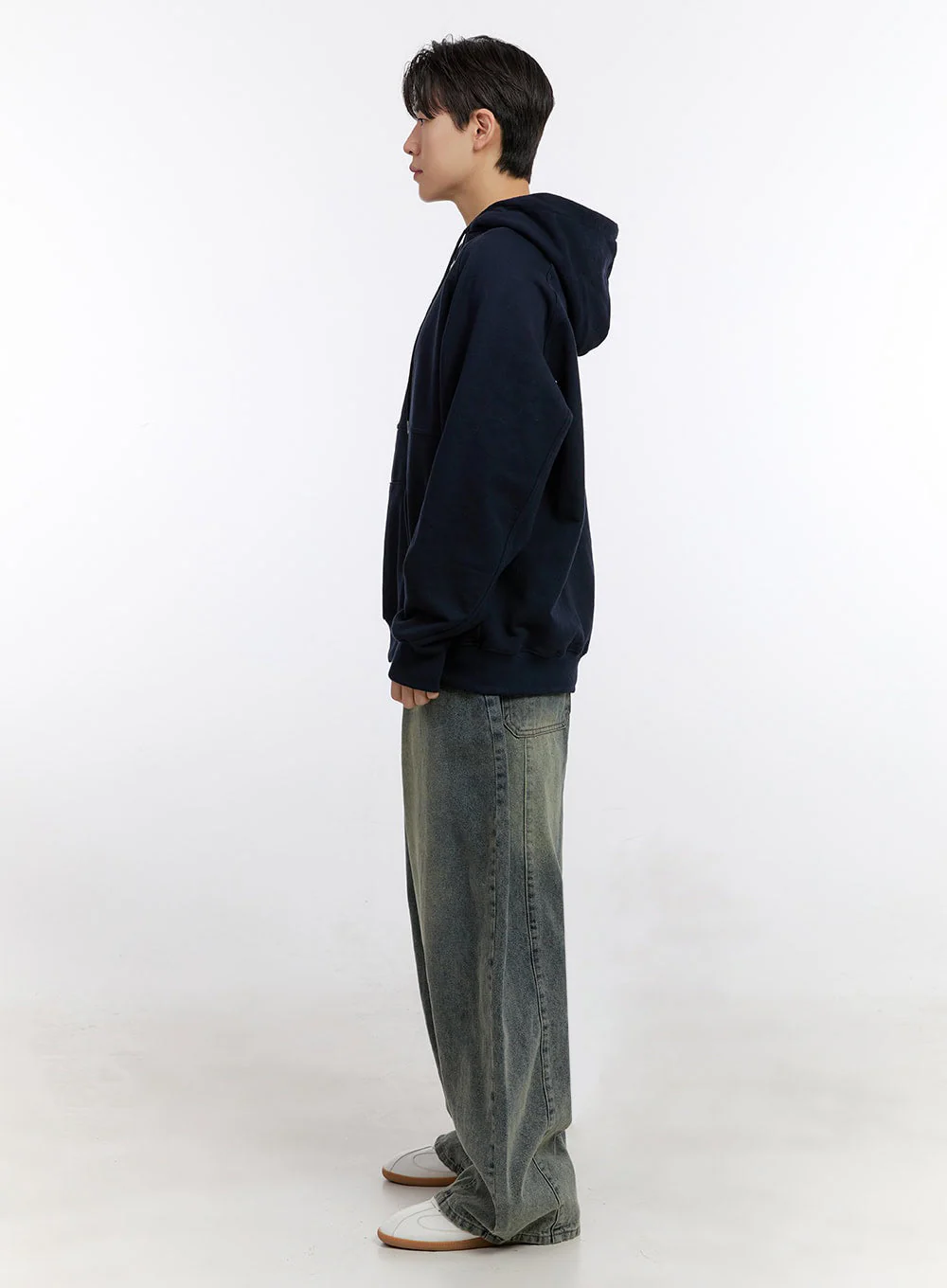 Men's Half-Zip Hoodie IM525 - Image 9
