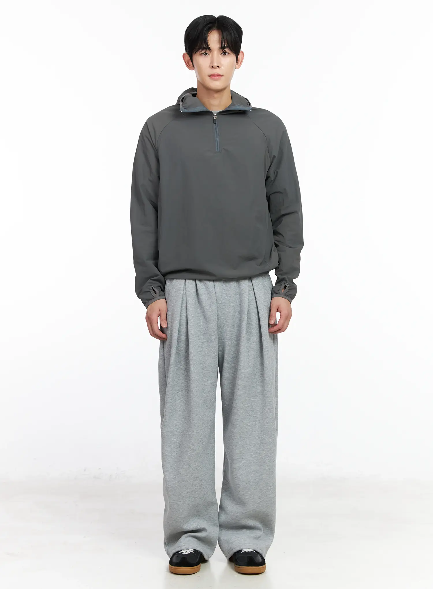 Men's Hooded Quarter-Zip Anorak IM518 - Image 3