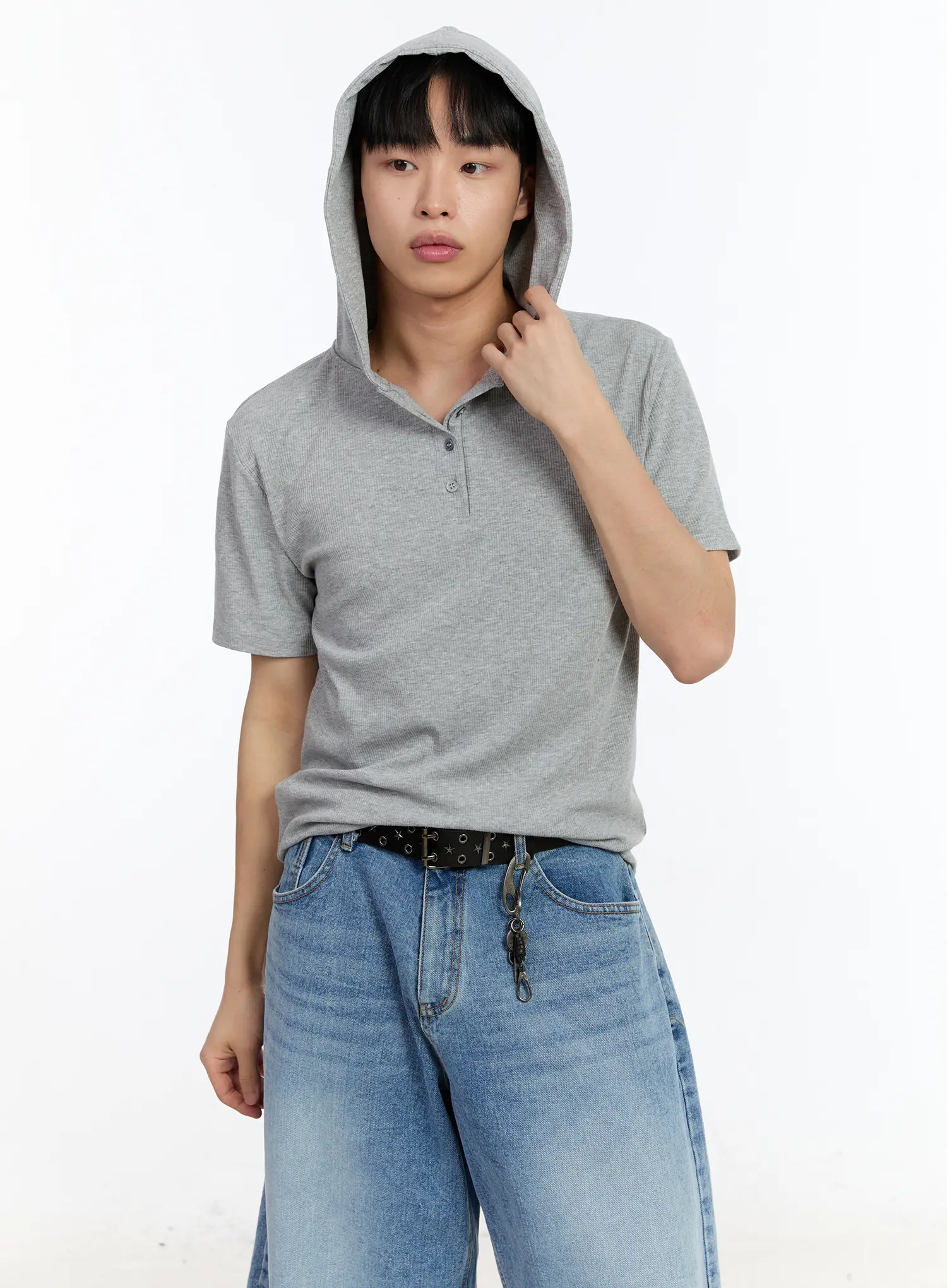 Men's Hooded Short Sleeve Tee IA507