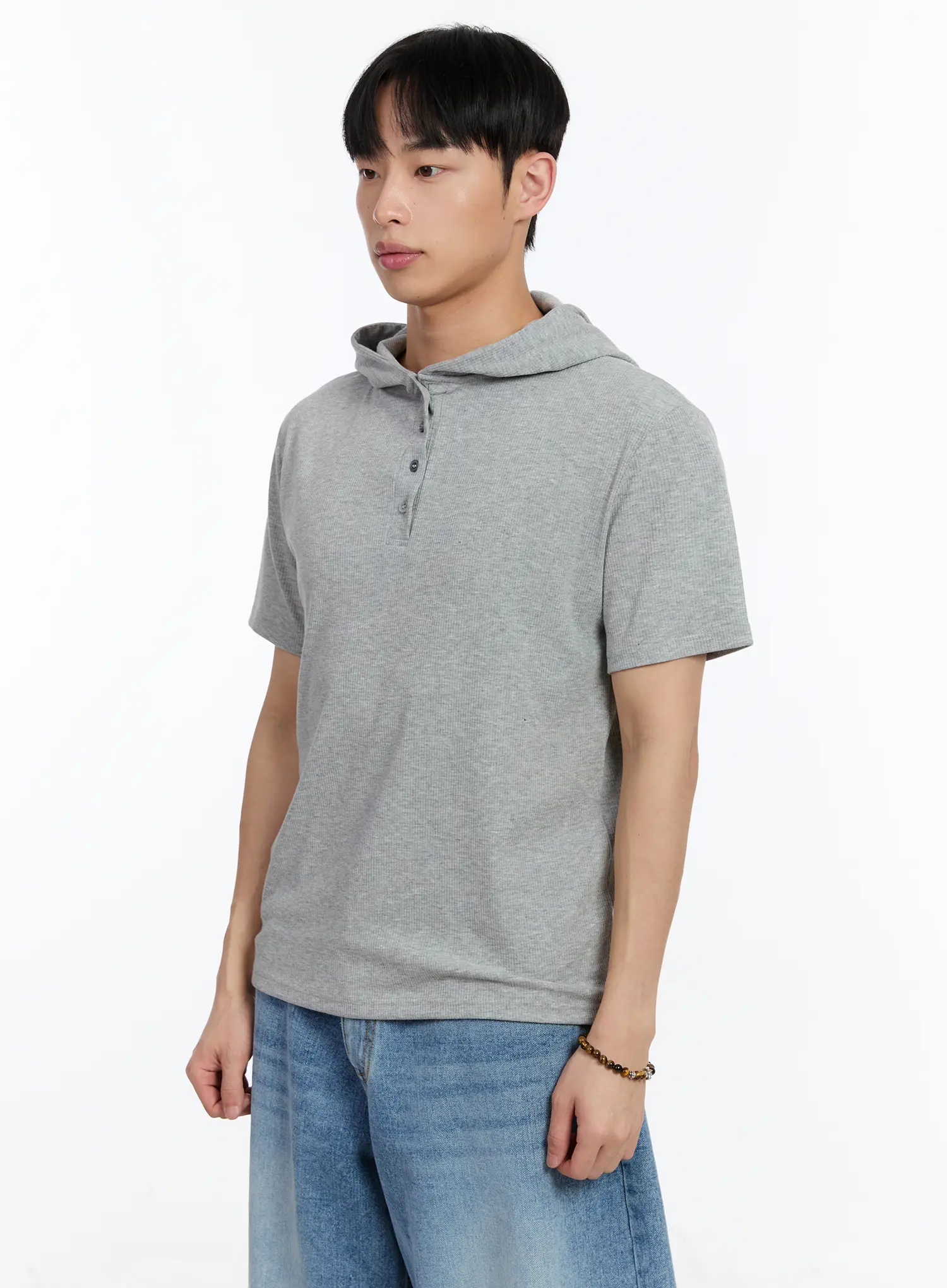 Men's Hooded Short Sleeve Tee IA507 - Image 5