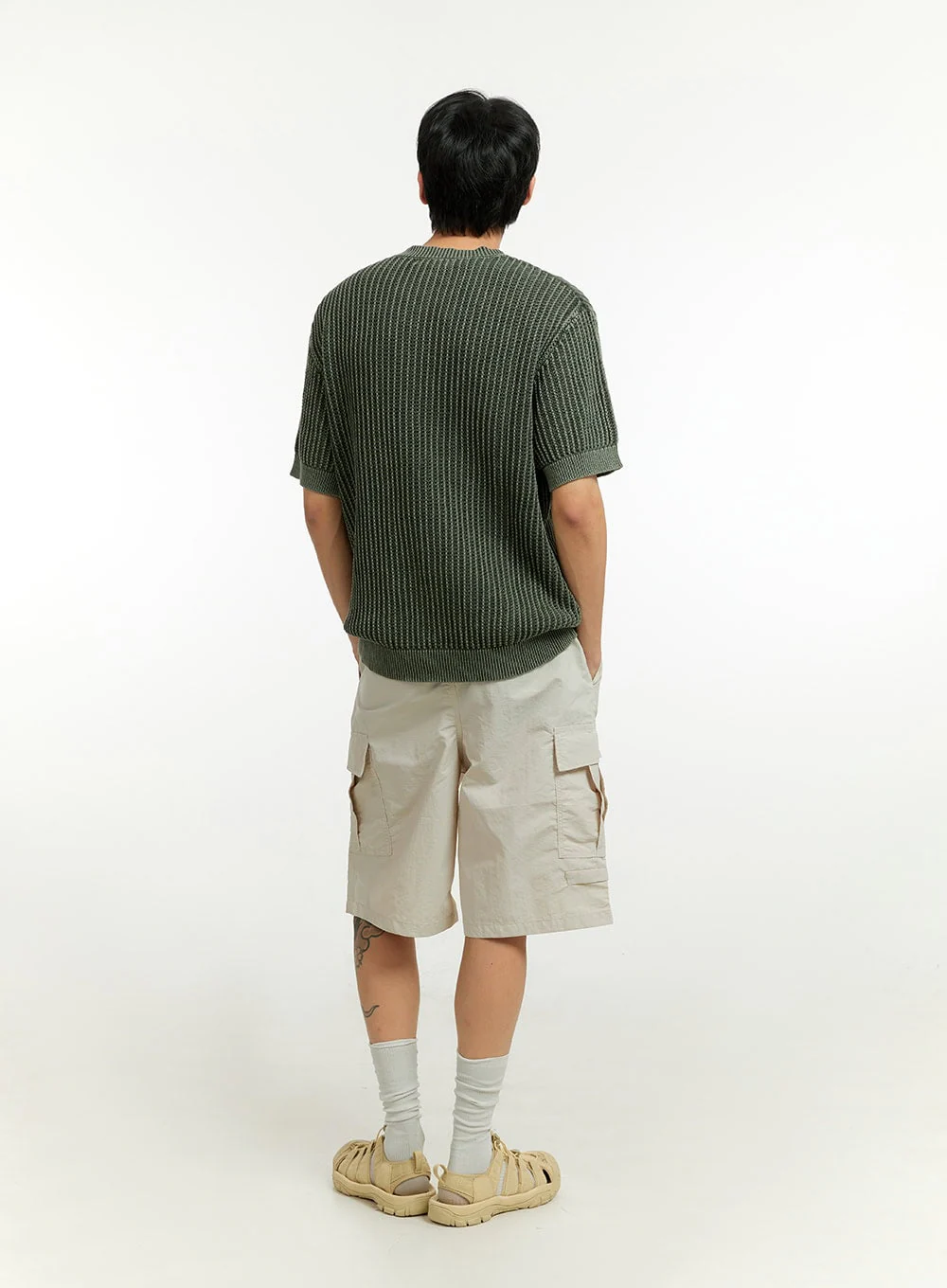 Men's Knit Sweater T-Shirt IL412 - Image 8