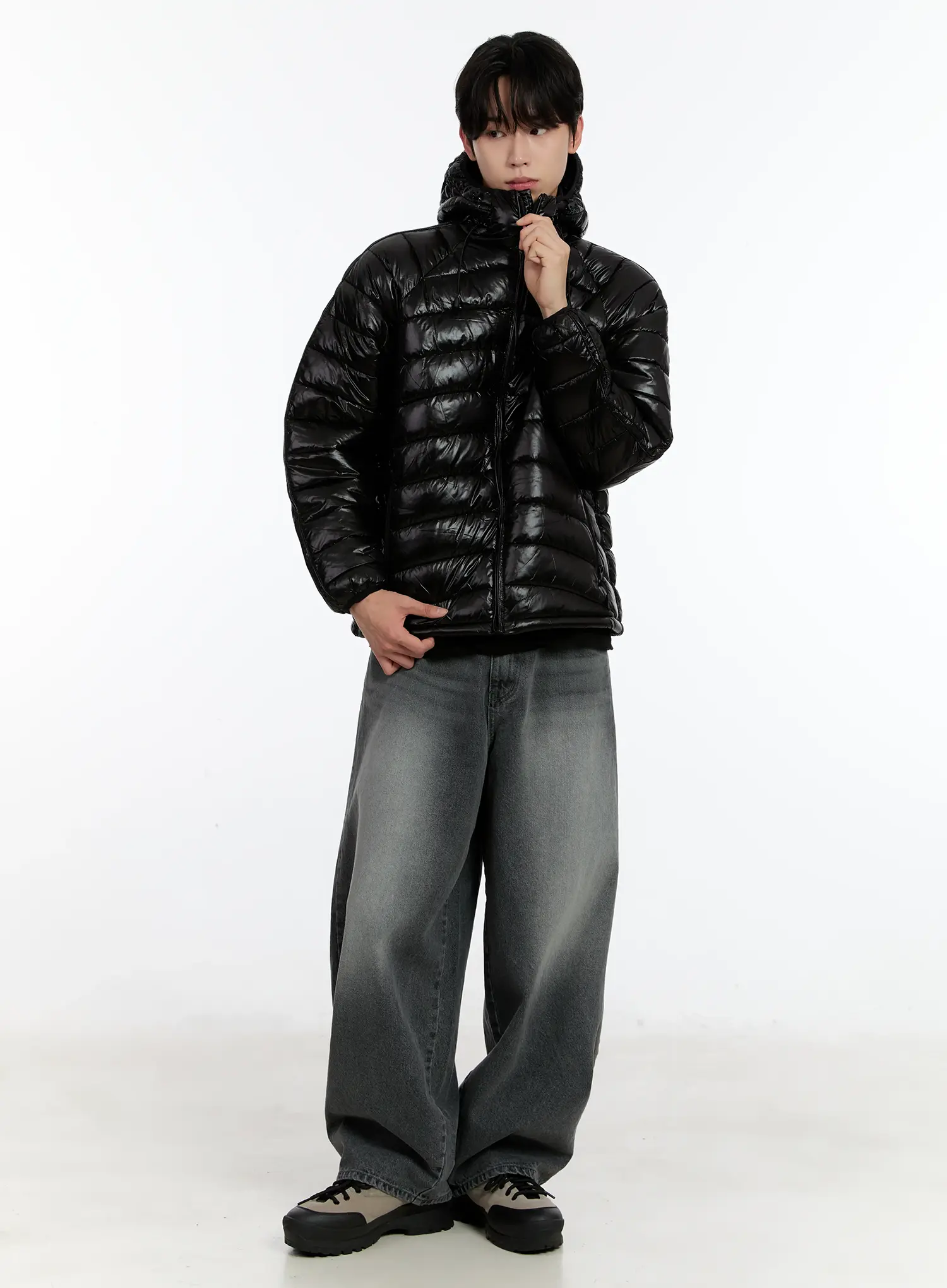 Men's Lightweight Hooded Puffer Jacket ID502 - Image 2