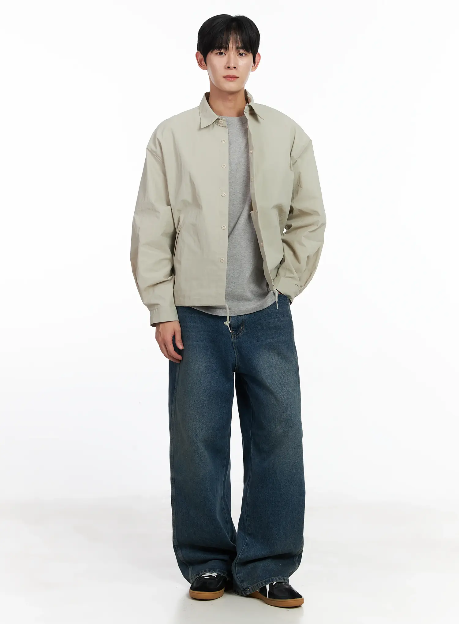 Men's Lightweight Spring Coach Jacket IJ521 - Image 8