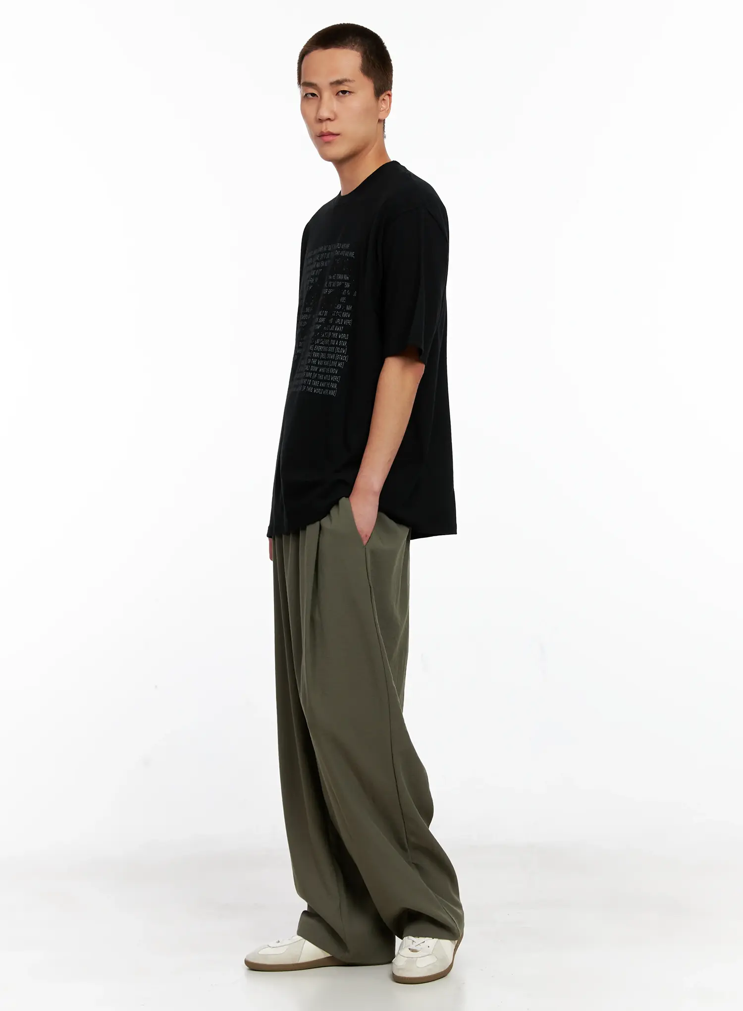 Men's Linen Pintuck Slacks IG511 - Image 13